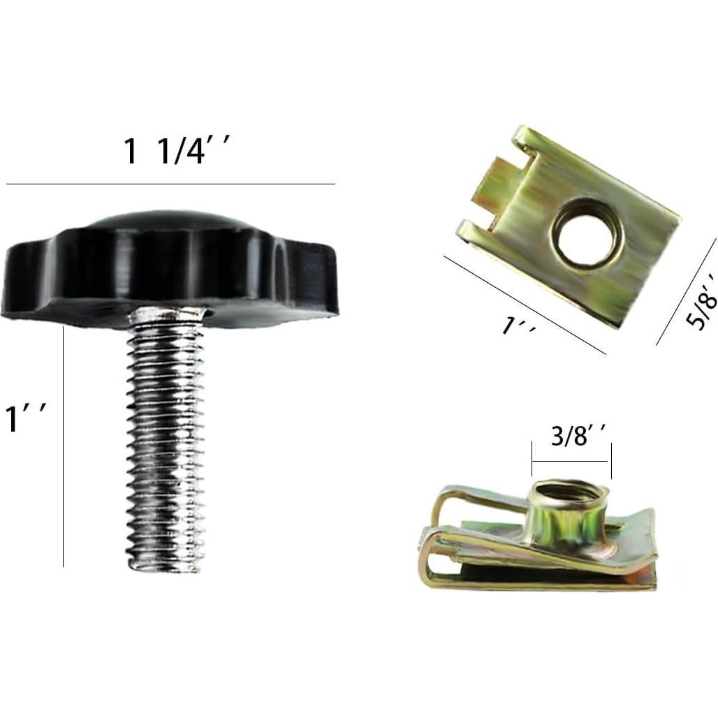Bloques de Seguridad para Alforjas MOTOFITOOL Aa1004 - 4 Perillas Negras