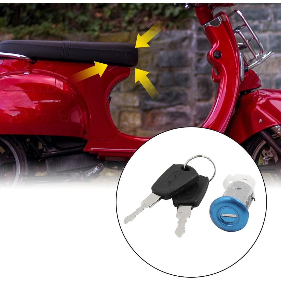 Cerradura de Seguridad para Asiento Motocicleta uxcell 5x2.5cm