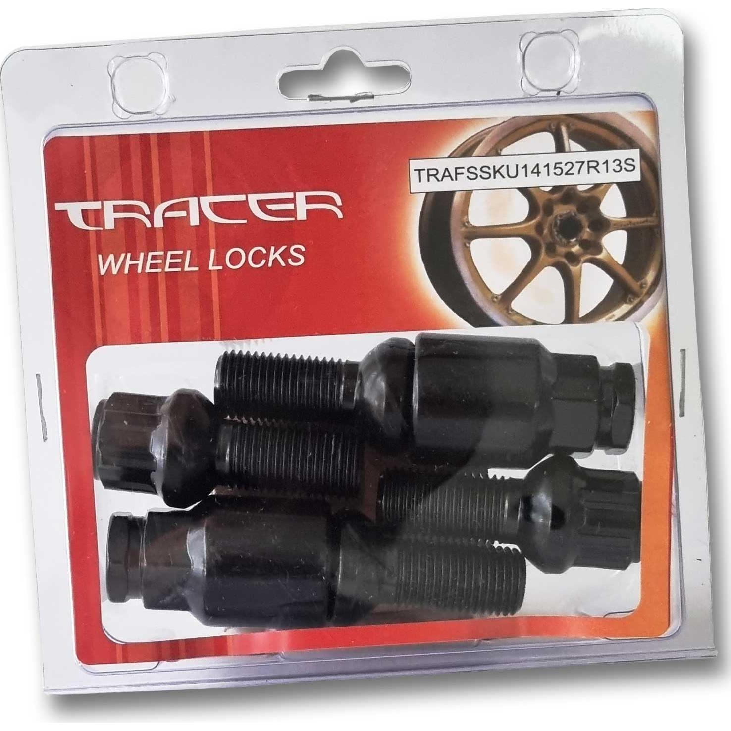 Juego de pernos de bloqueo de rueda TRACER M14 x 1.5 27mm Negro