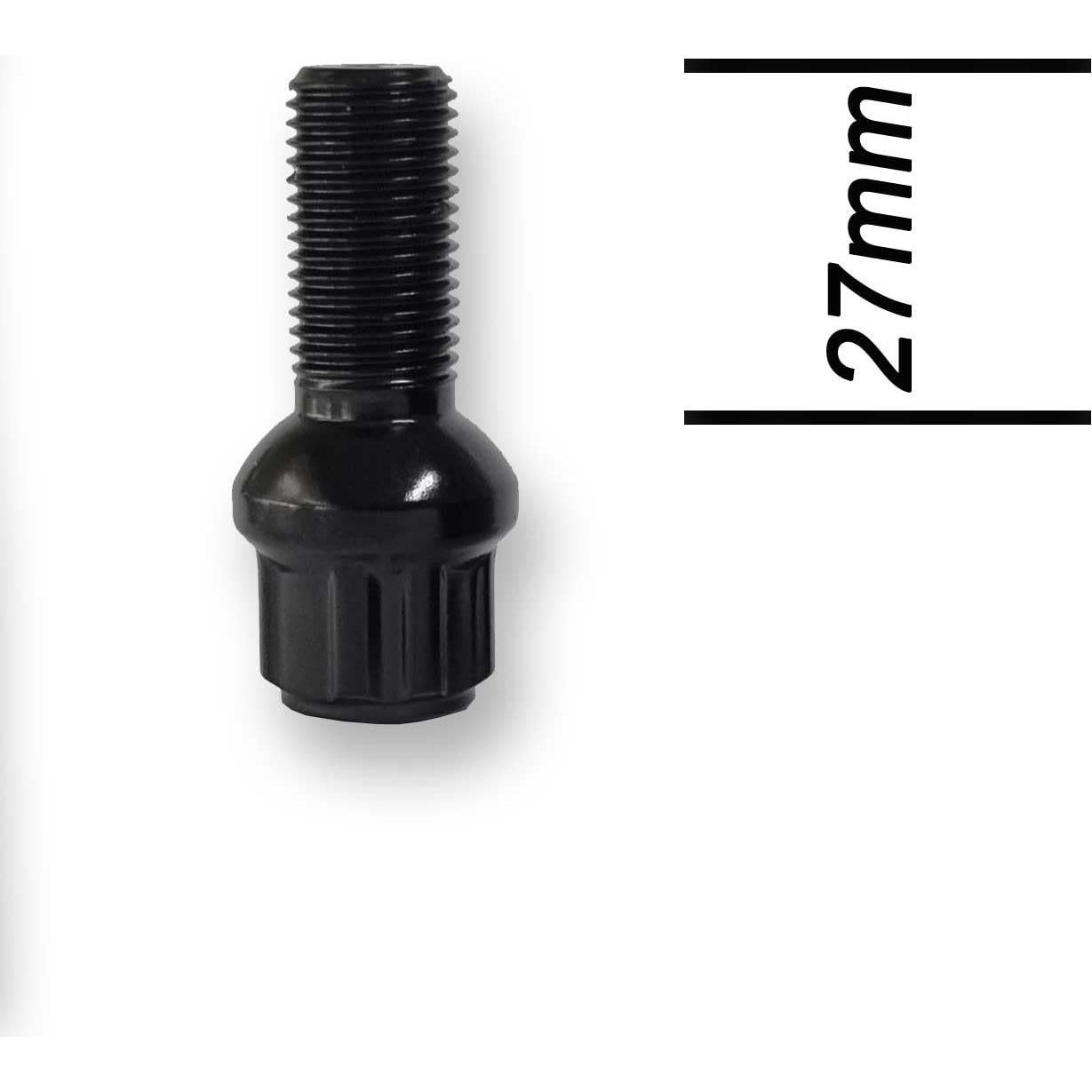 Juego de pernos de bloqueo de rueda TRACER M14 x 1.5 27mm Negro