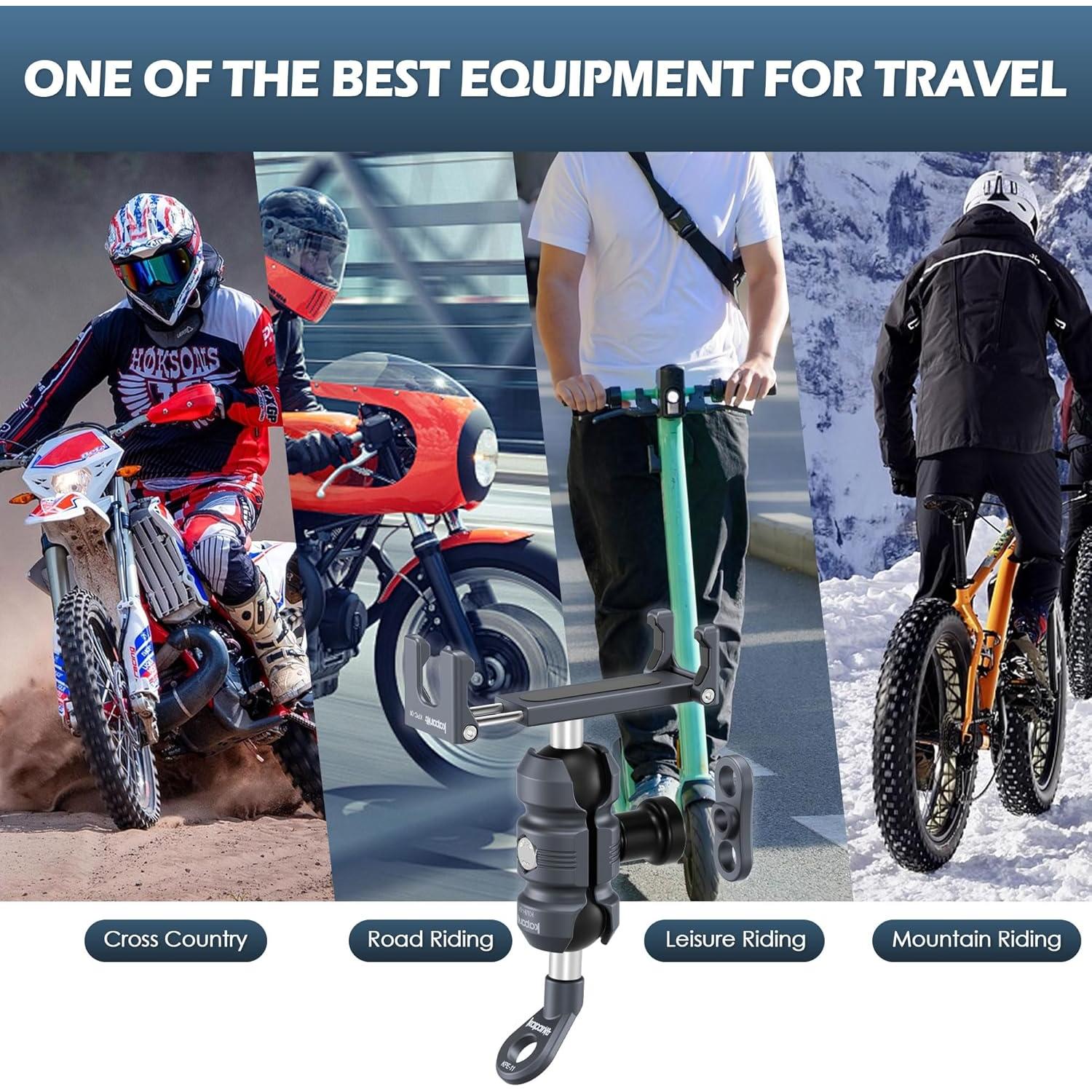 Soporte para Teléfono de Motocicleta KAPARNER KPS-04 Ajustable