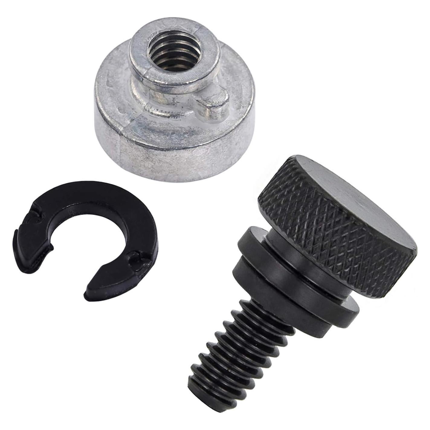 Kit de Tornillo y Tuerca de Asiento Acero Inoxidable Negro Amazicha Compatible Harley Davidson 1996-2025