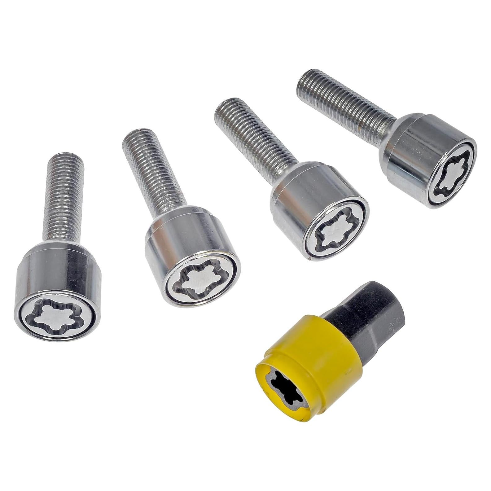 Juego de Bloqueo de Rueda Dorman 712-390 Cromo 6 Piezas