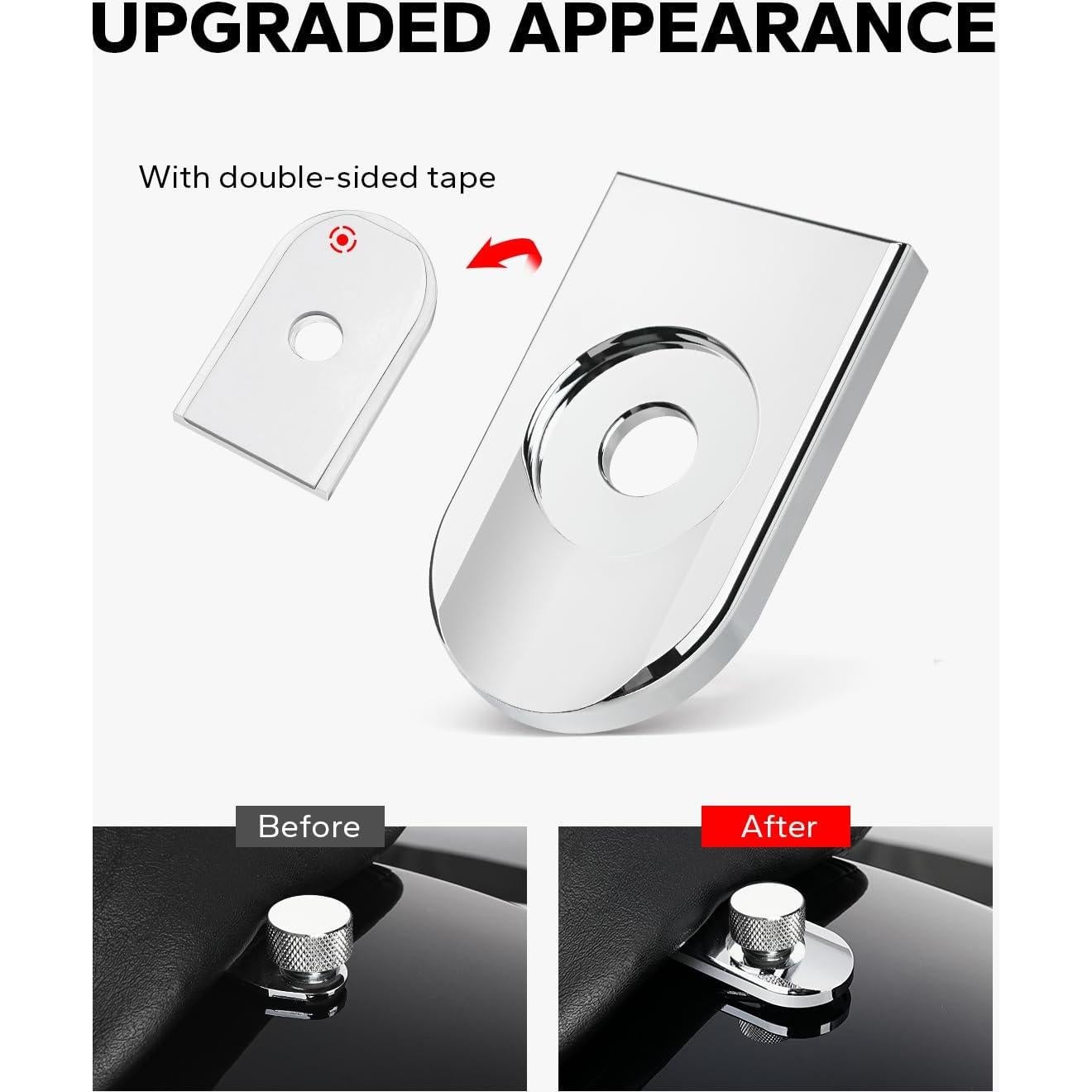 Tapa de Tornillo de Asiento Cromado Amazicha para Harley 1996-2025