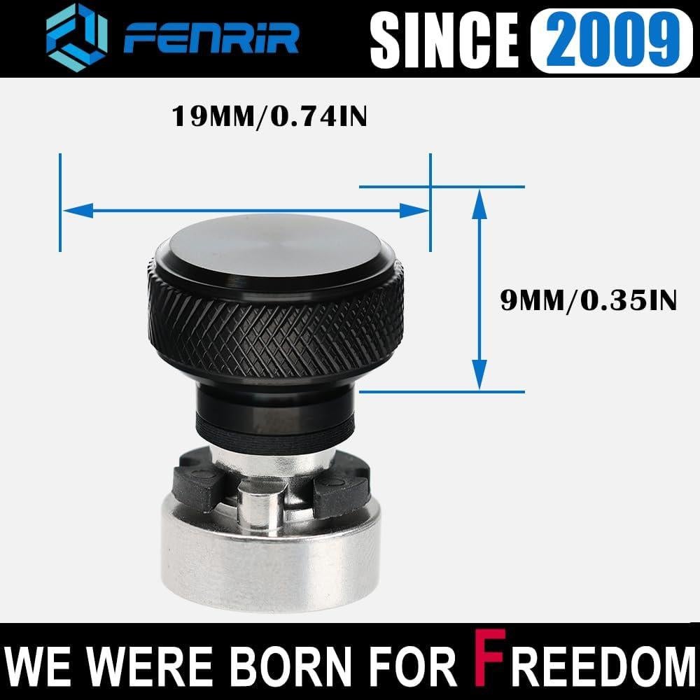 Kit Tornillo Liberación Rápida Fenrir Acero Inoxidable Negro