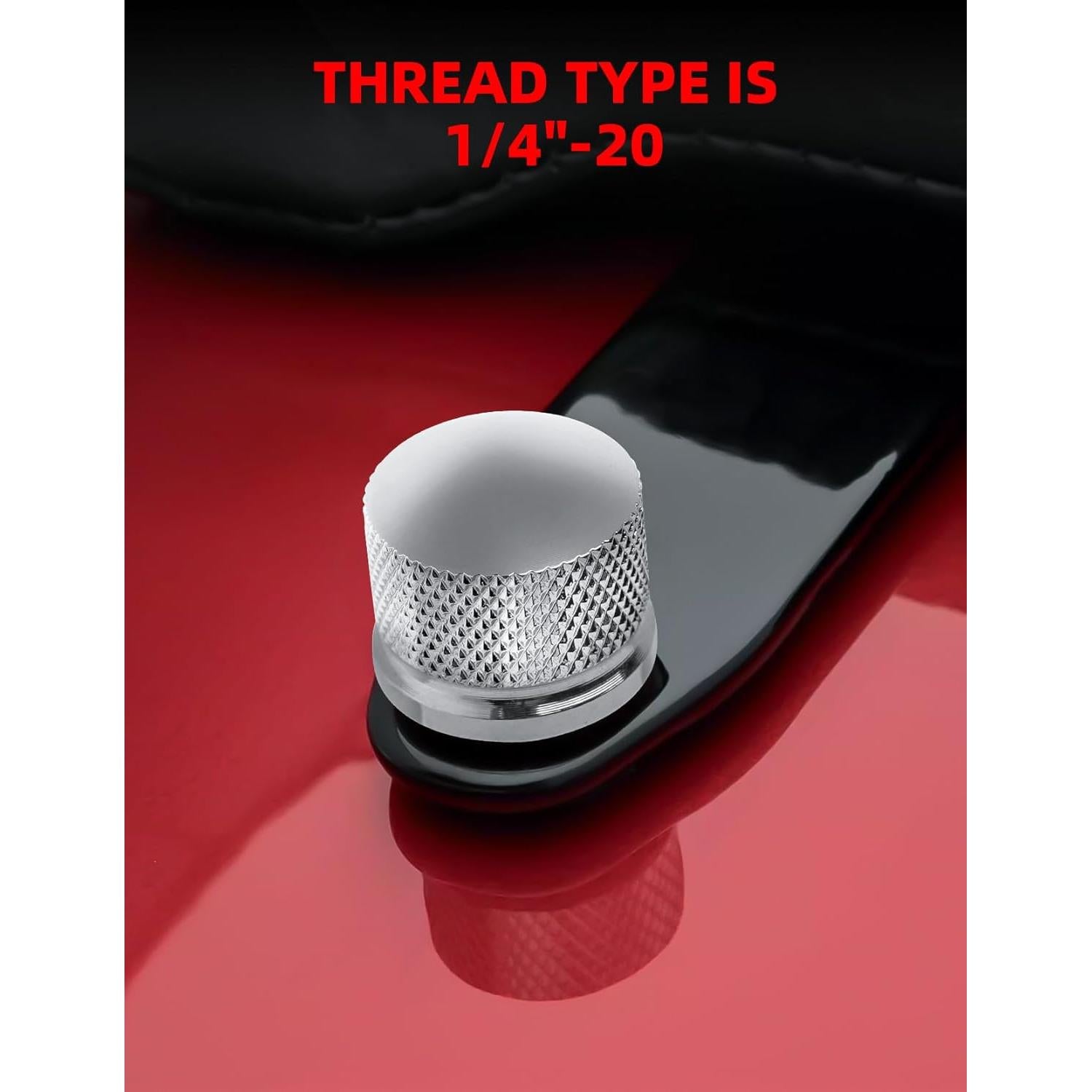 Kit de Tuerca y Tornillo de Asiento Cromado Amazicha para Harley 1996-2024