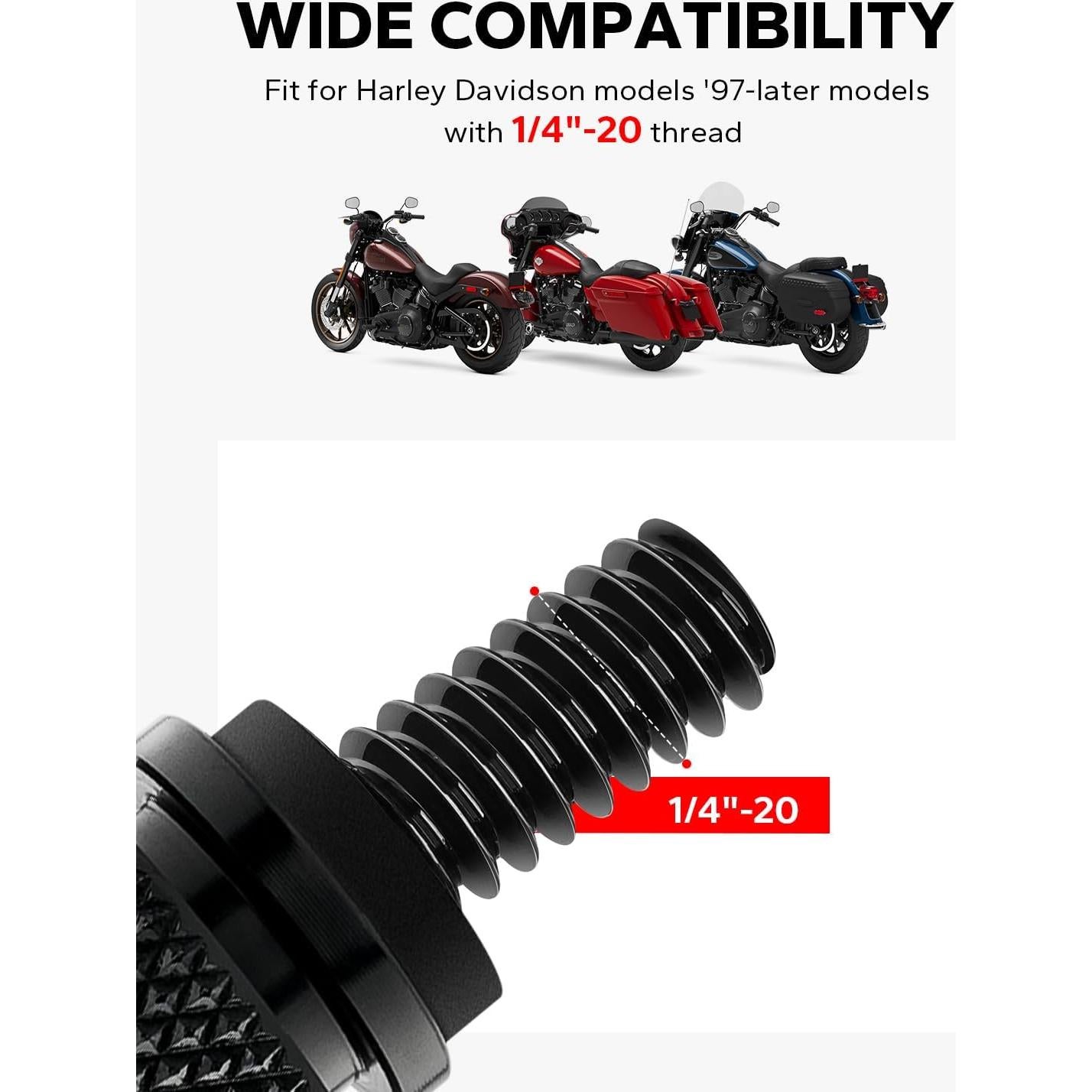 Kit de Tornillos de Montaje Rápido Amazicha para Harley 1996-2025