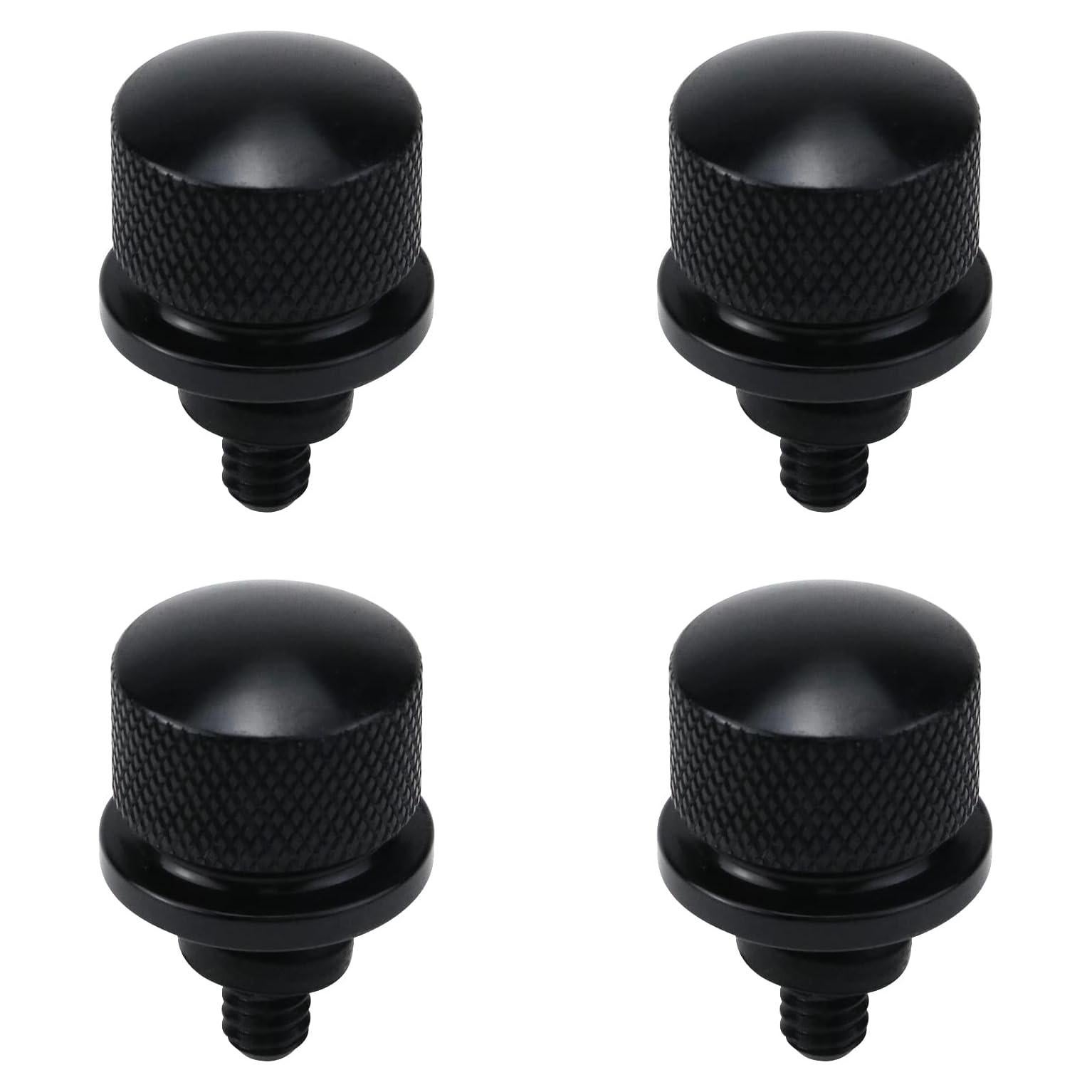 Tornillos de Asiento Antrader 4Pcs Aluminio Negro 1/4"-20