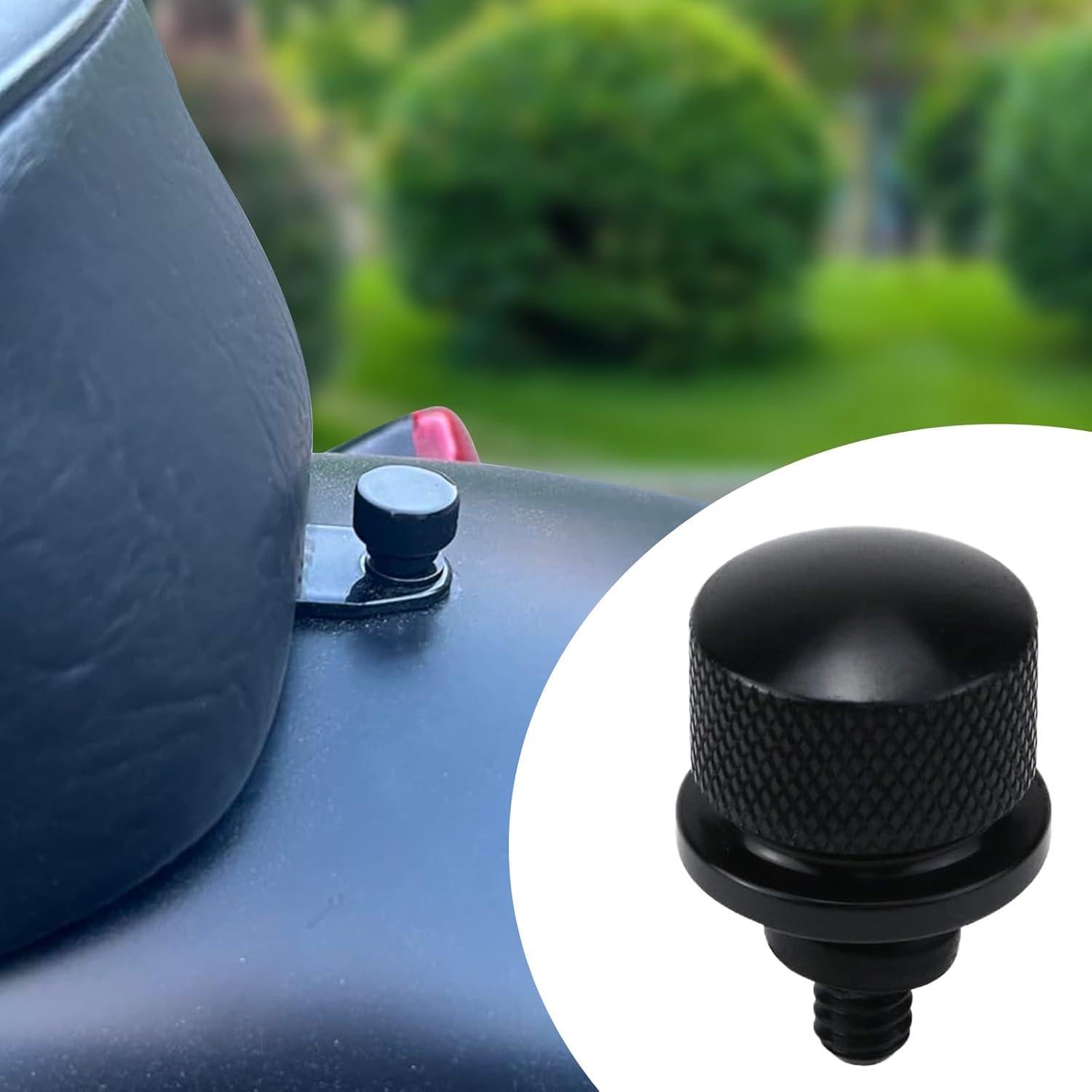 Tornillos de Asiento Antrader 4Pcs Aluminio Negro 1/4"-20