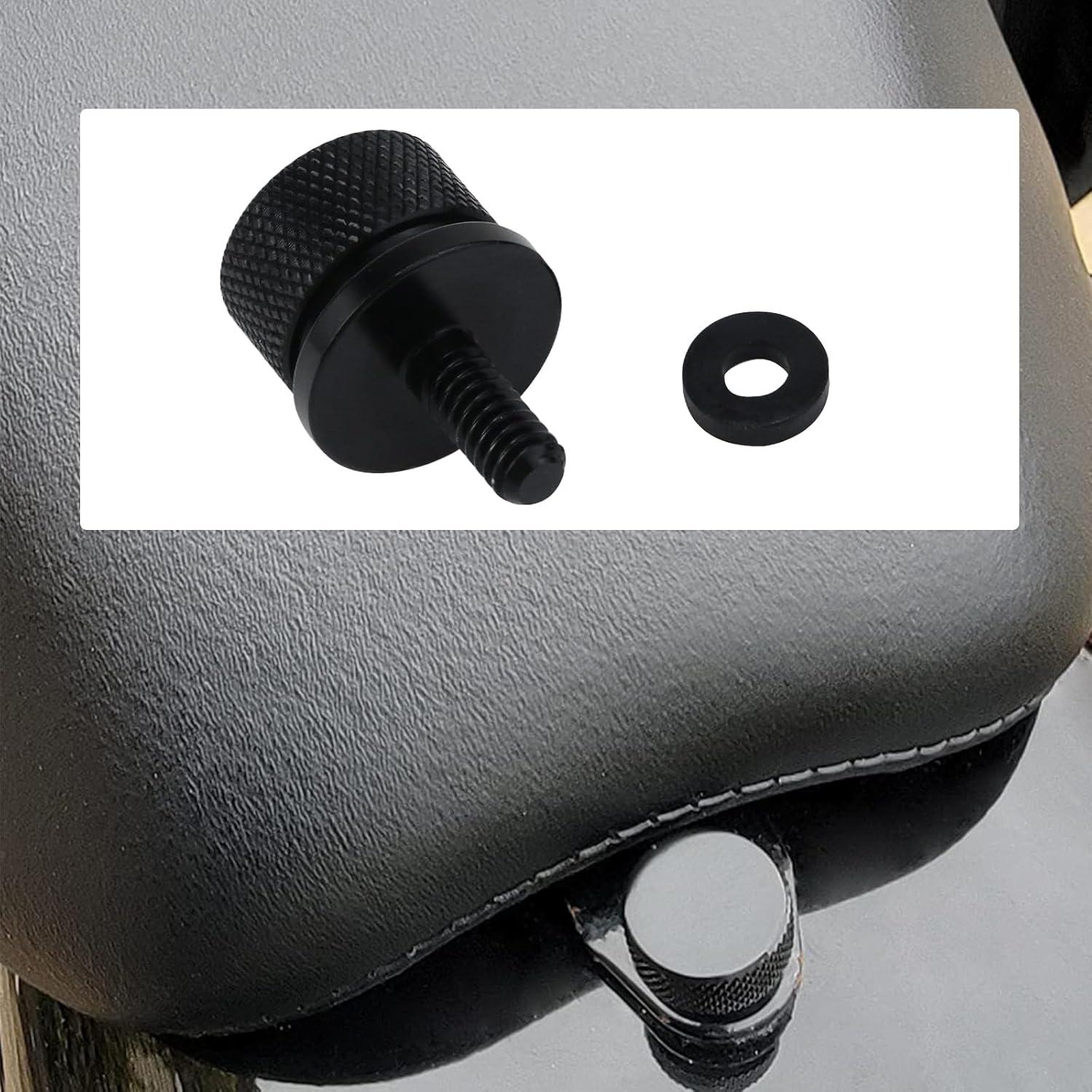 Tornillos de Asiento Antrader 4Pcs Aluminio Negro 1/4"-20