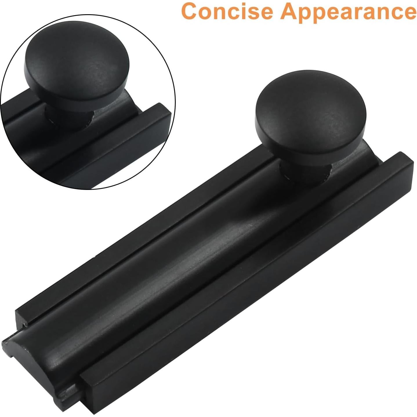 Cerrojo Deslizante PHITUODA de Latón Antirrobo 5.08 cm Negro