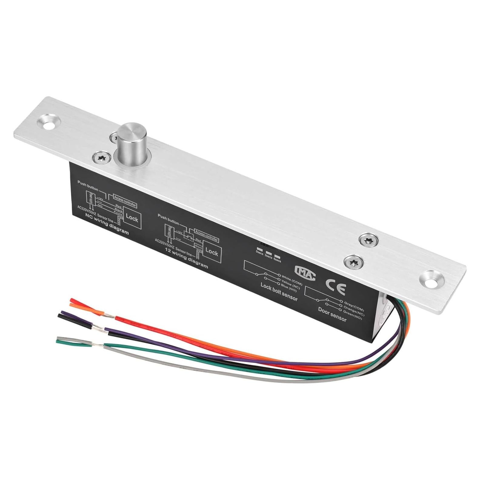 Cerradura eléctrica de perno Fail-Secure YUANWIN ZB206NO 12V