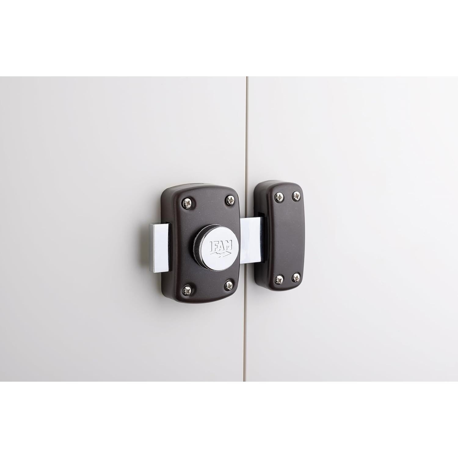 Cerrojo Antirrobo Ifam B6, Acero Niquelado, 110 mm, 3 Llaves