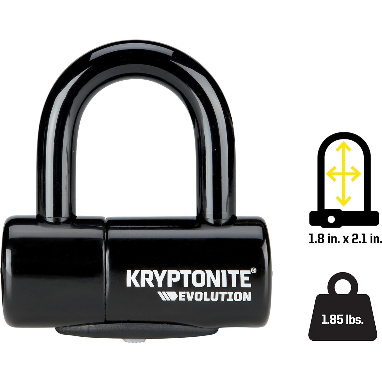 Candado en U Kryptonite Evolution 14mm Antirrobo Negro