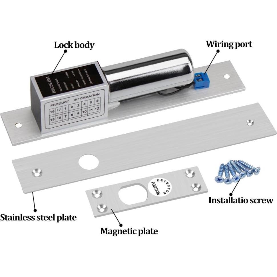 Cerradura Eléctrica WITPOCE LIBO L-2CWS 12V Modo NC