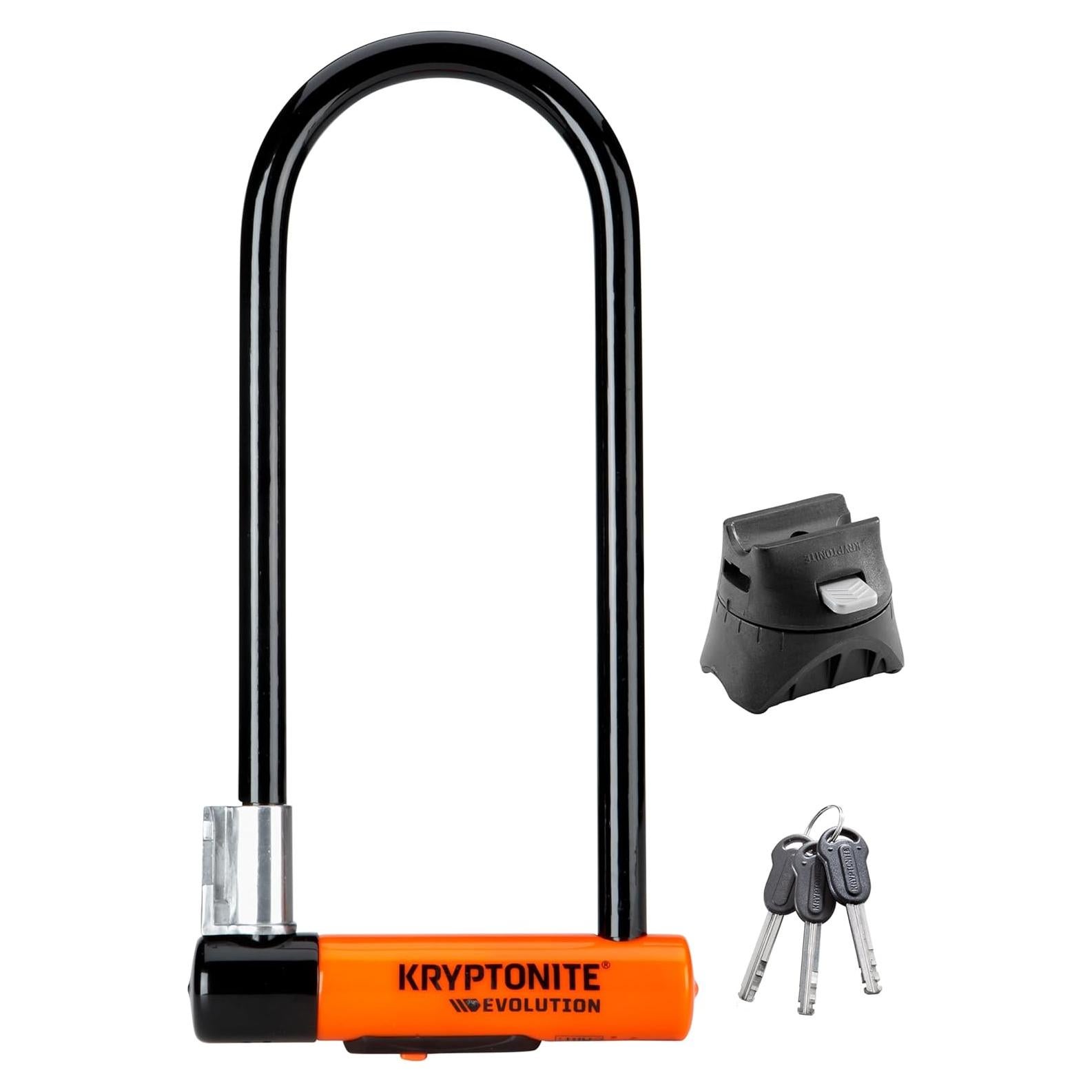 Candado U Kryptonite Evolución Largo Gancho 14mm Negro