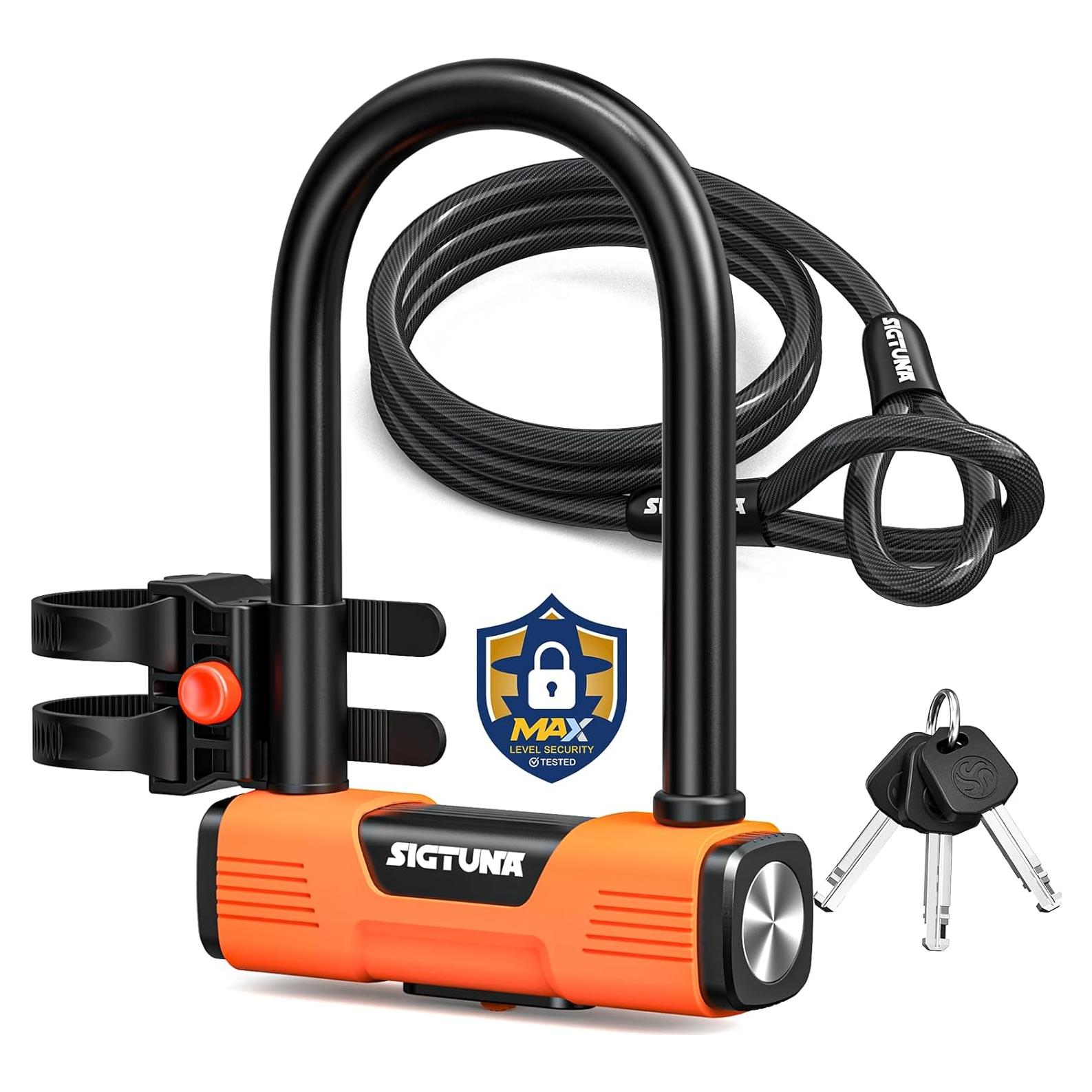 Candado U para Bicicleta Sigtuna 1.41 kg Resistente a Cortes