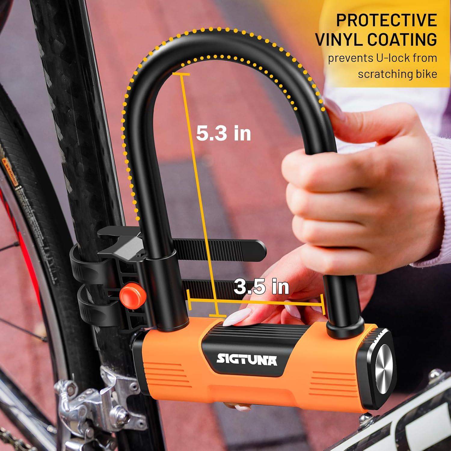 Candado U para Bicicleta Sigtuna 1.41 kg Resistente a Cortes