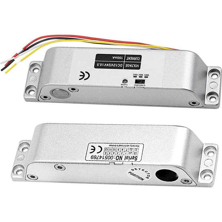 Cerradura Eléctrica AMOCAM 12V NC para Puertas de Madera y Metal