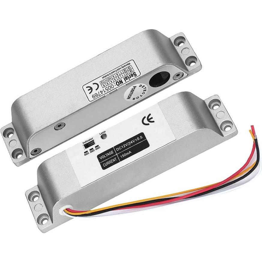 Cerradura Eléctrica AMOCAM 12V NC para Puertas de Madera y Metal