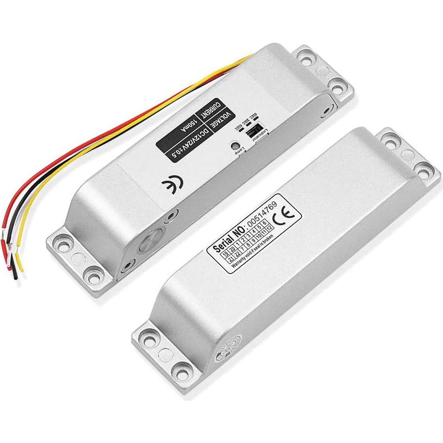 Cerradura Eléctrica AMOCAM 12V NC para Puertas de Madera y Metal