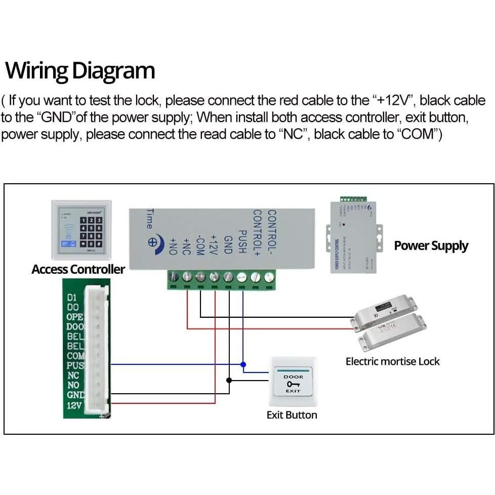 Cerradura Eléctrica AMOCAM 12V NC para Puertas de Madera y Metal