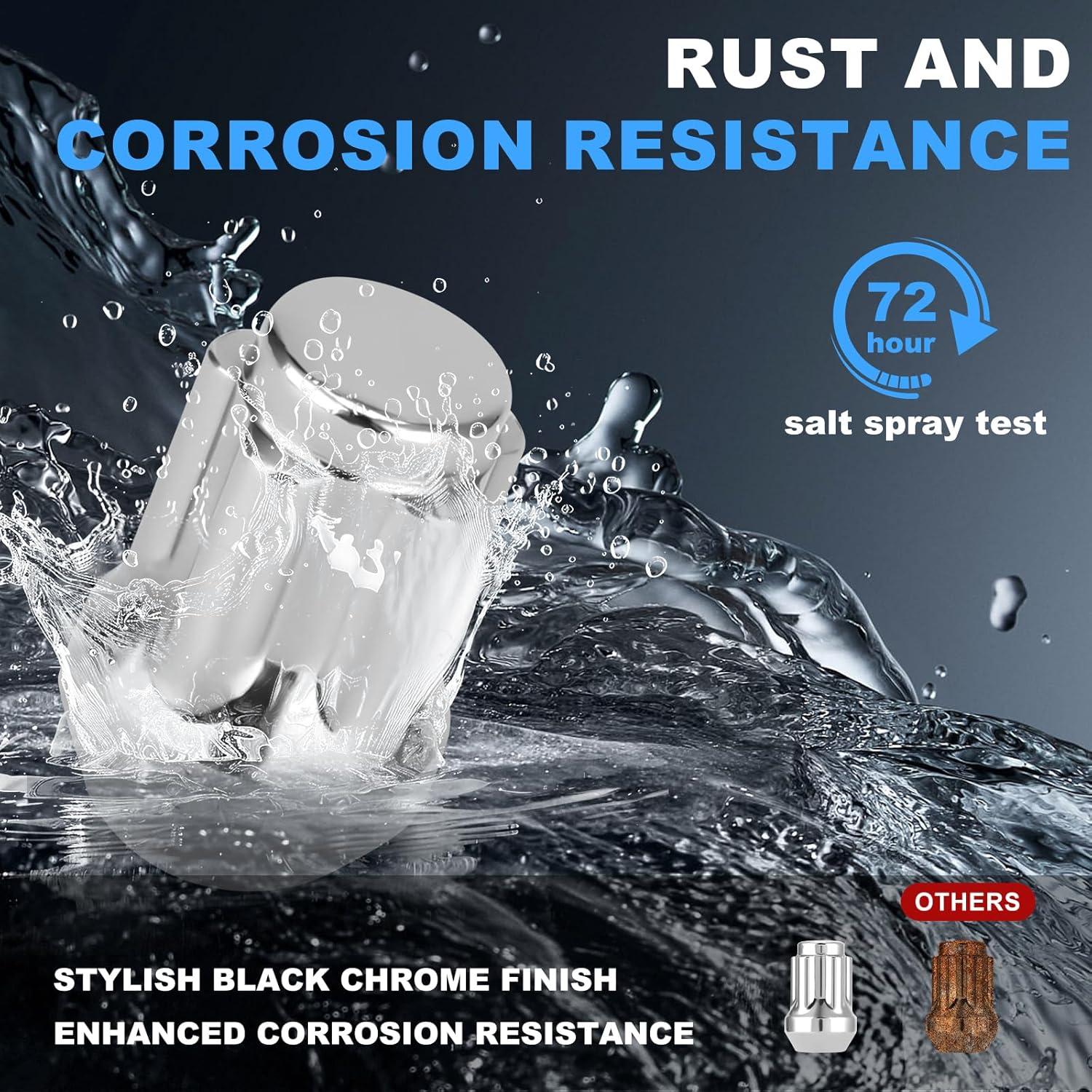 Bloqueos de Rueda Antirrobo MEILUNBS M12x1.5 Cromados - Kit 5 Piezas