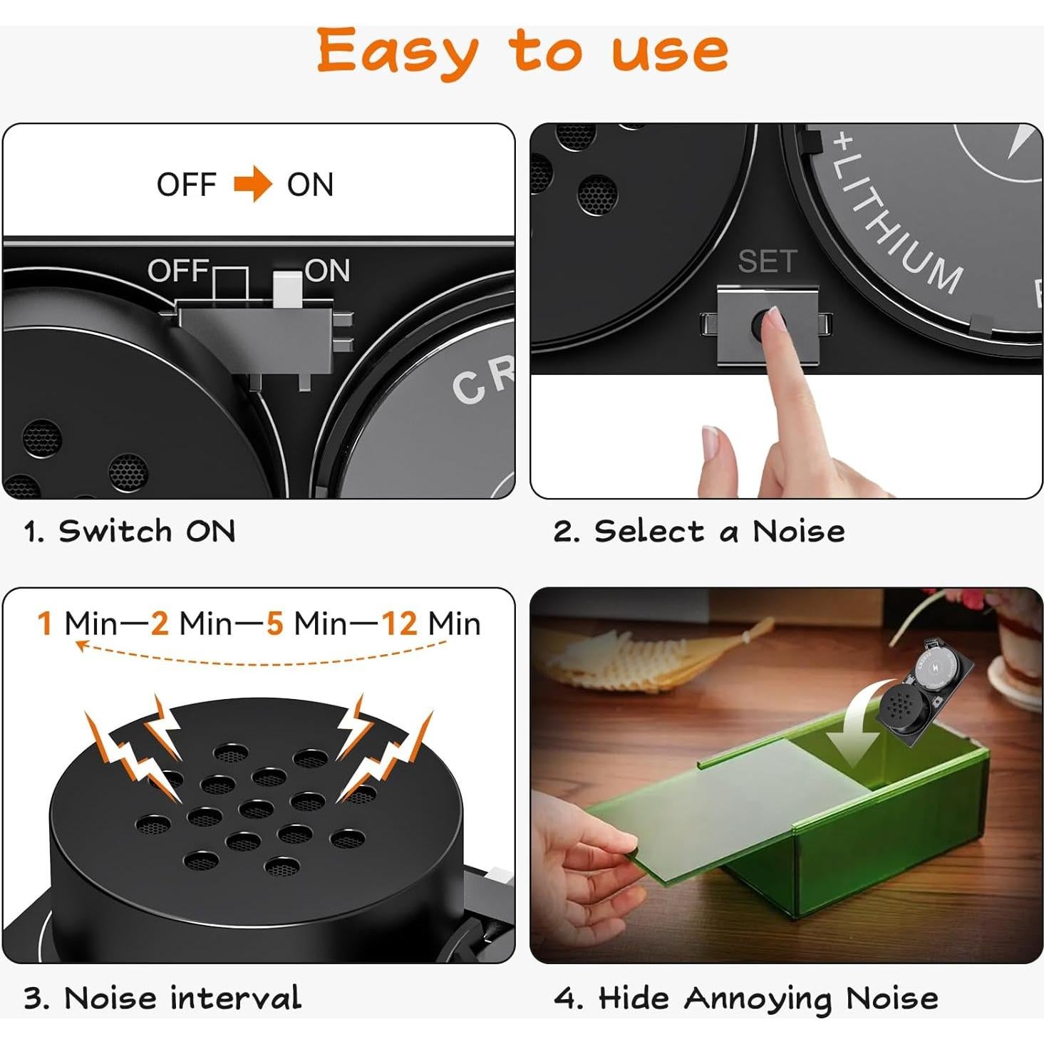 Creador de Ruido de Broma FQuanmap 7 Sonidos Halloween