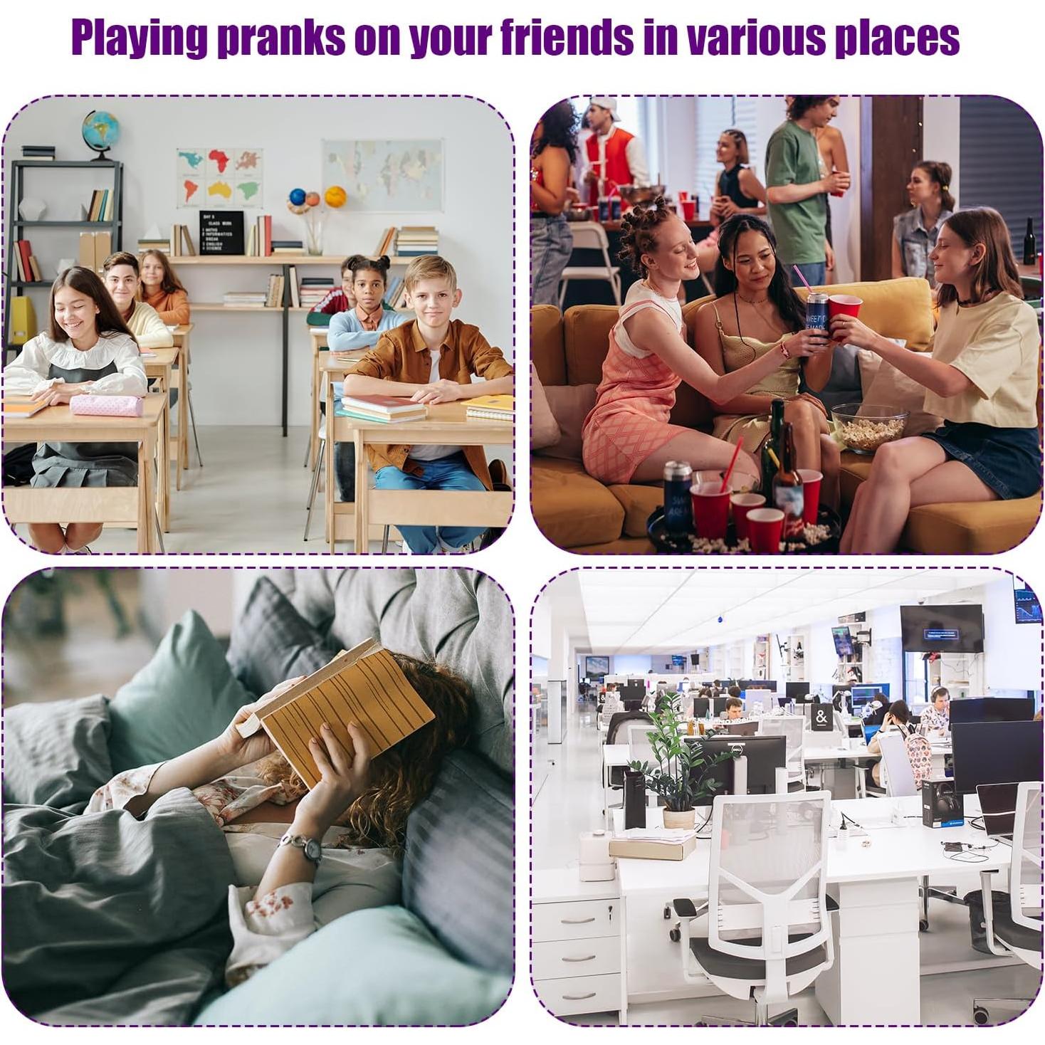 Dispositivo de Broma BOXOB 3 Piezas Sonido Grillos Morado