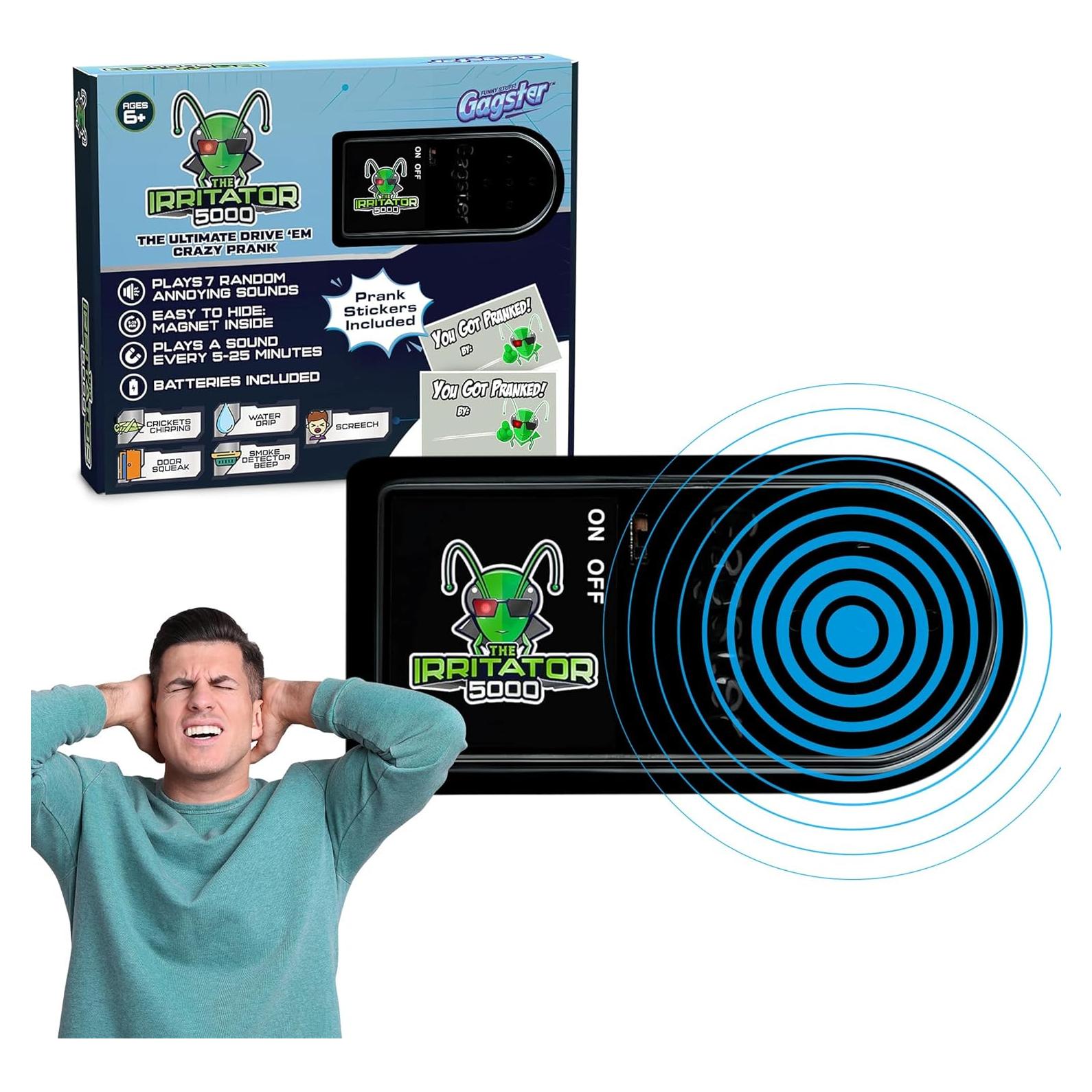 Gagster Irritador 5000 - Dispositivo de broma con 7 sonidos