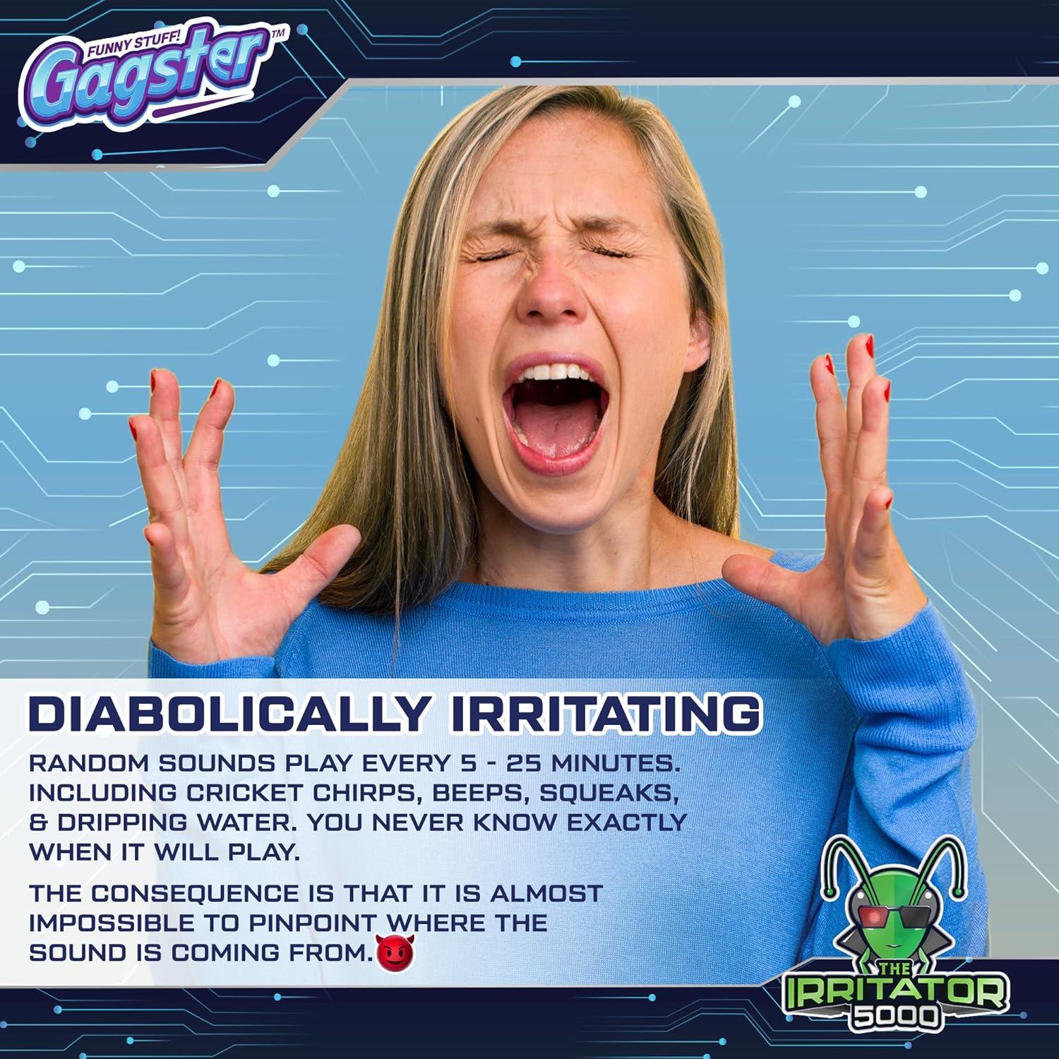 Gagster Irritador 5000 - Dispositivo de broma con 7 sonidos