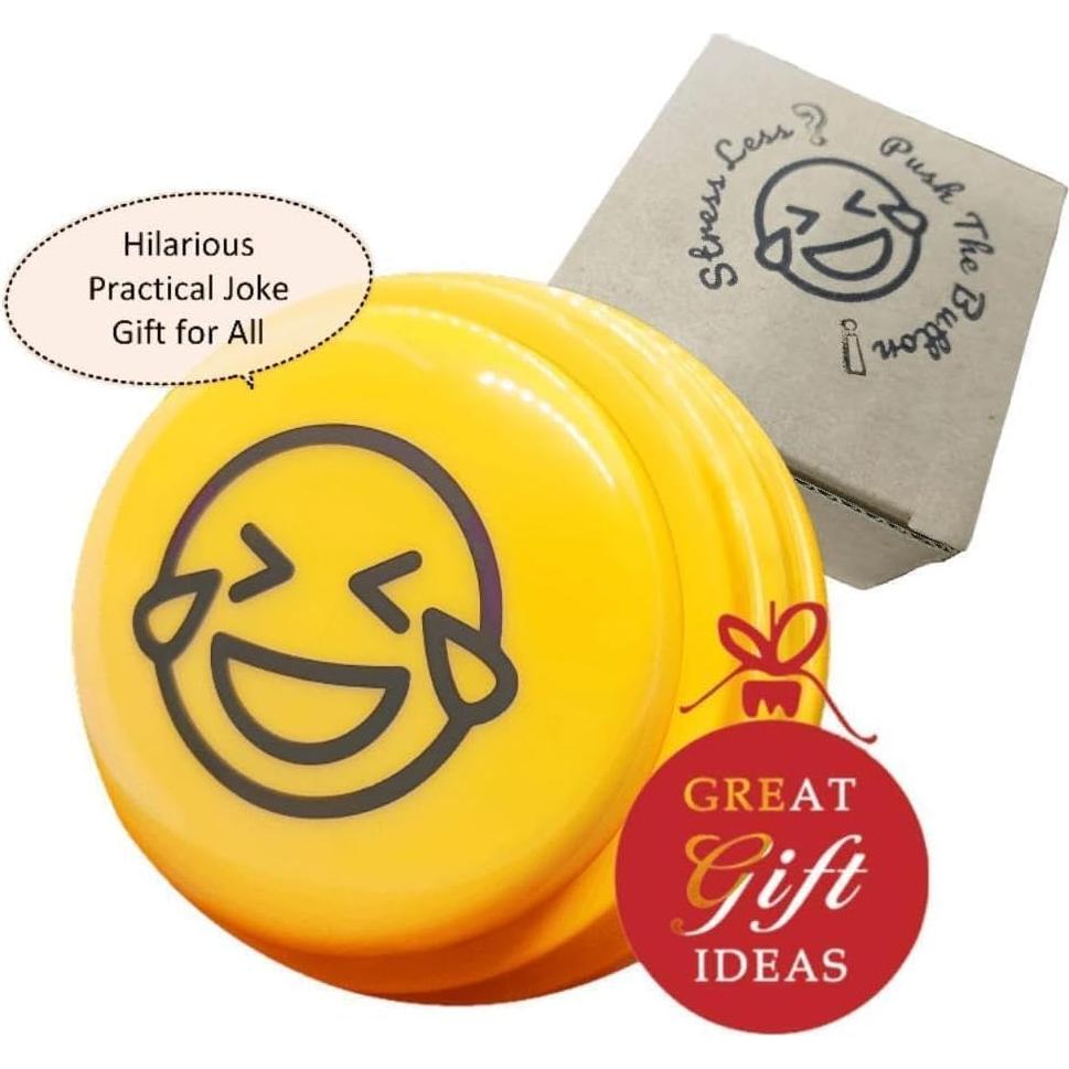 Botón de Risas memo24 - 12 Risas Hilarantes para Alivio del Estrés