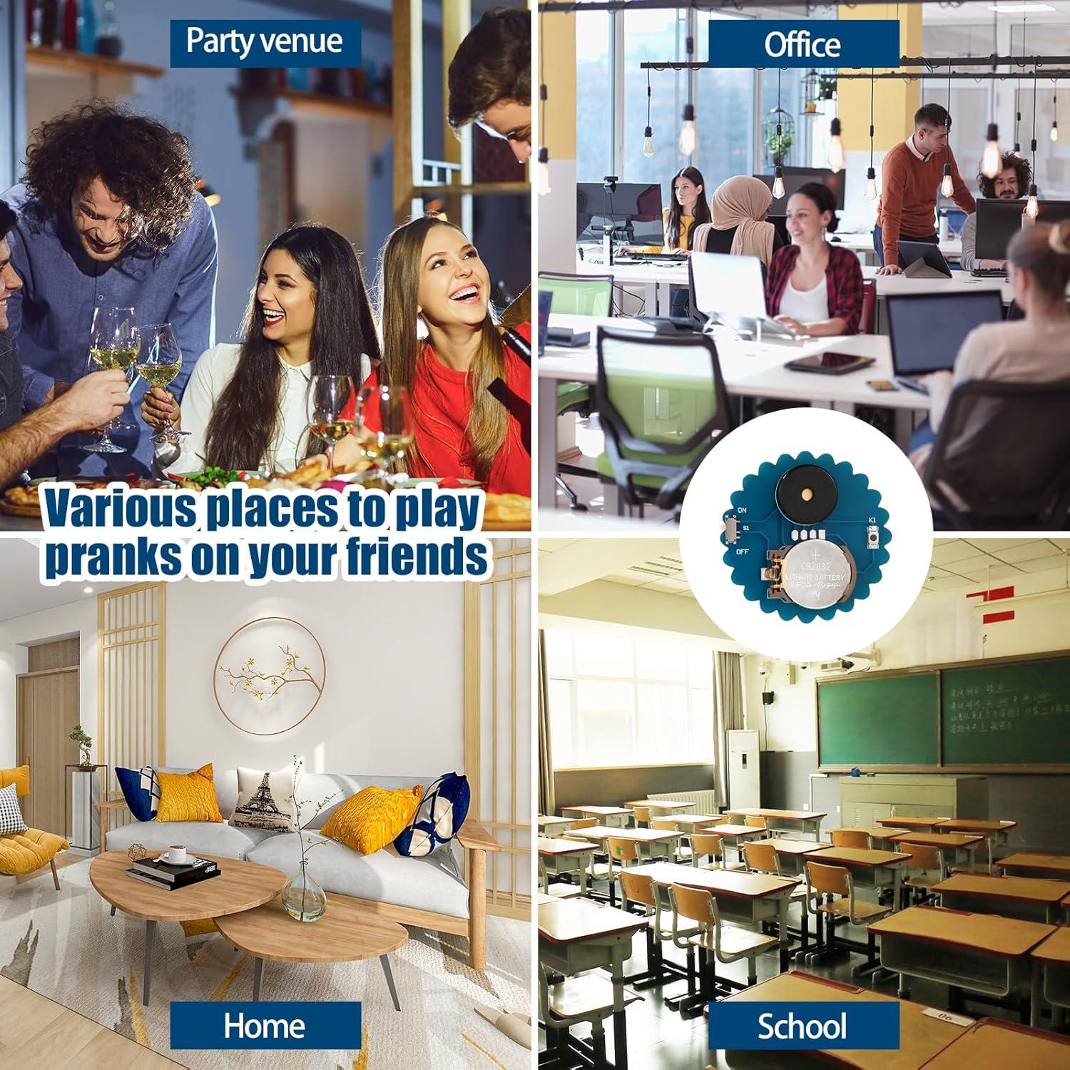 Dispositivo de Broma de Ruido Oculto BTFO - 3 Piezas, 16 Sonidos