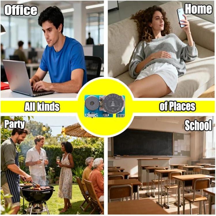 Kit de Broma de Ruido de Grillo Yovecc - 6 Pcs, Larga Duración