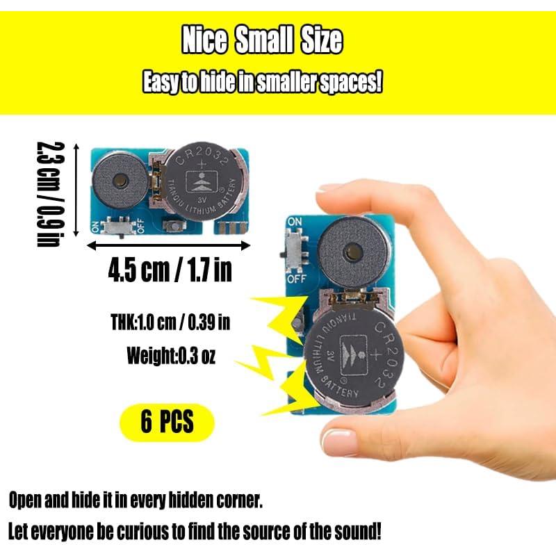 Kit de Broma de Ruido de Grillo Yovecc - 6 Pcs, Larga Duración