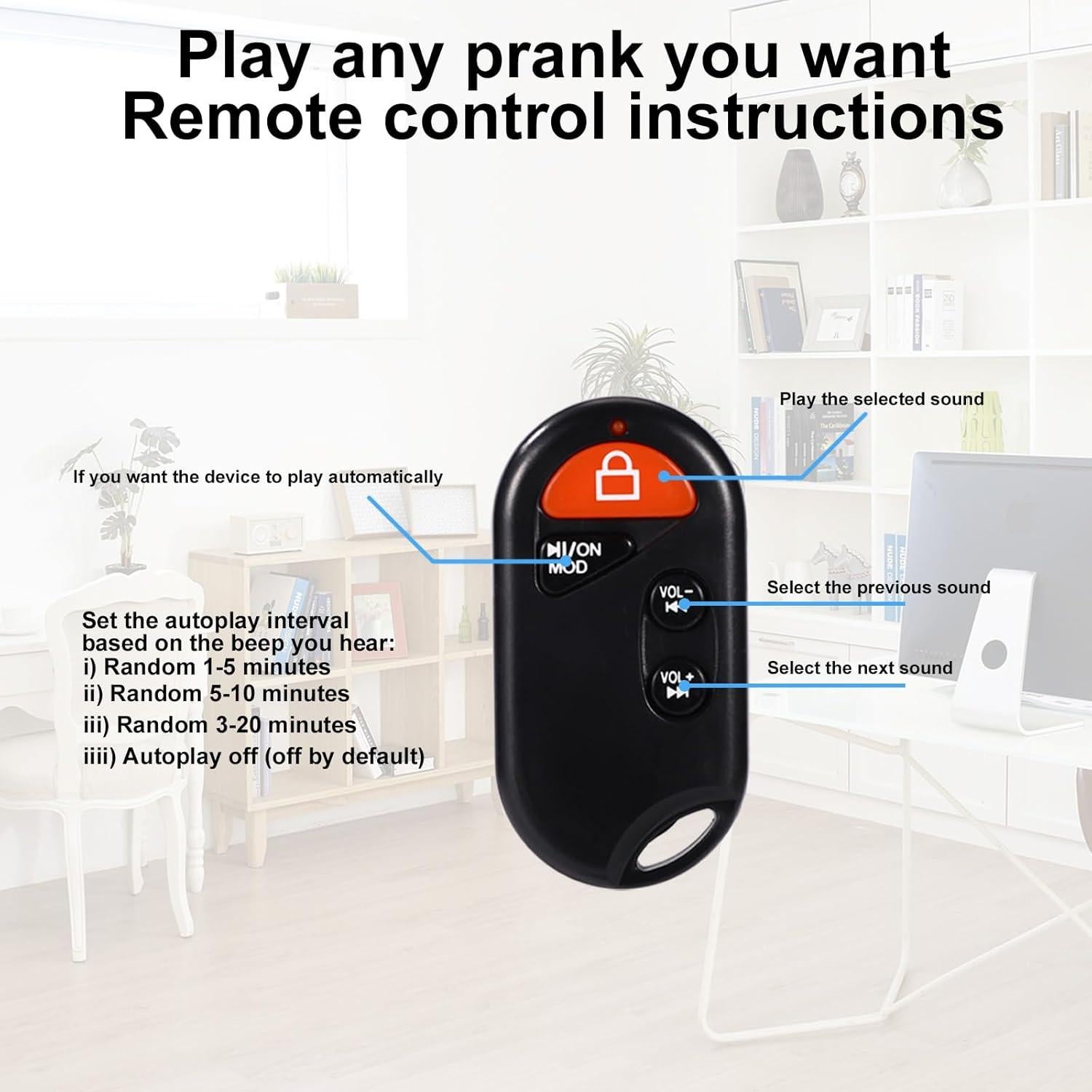 Creador de Sonido de Grillo BTFO con Control Remoto - 2 Piezas