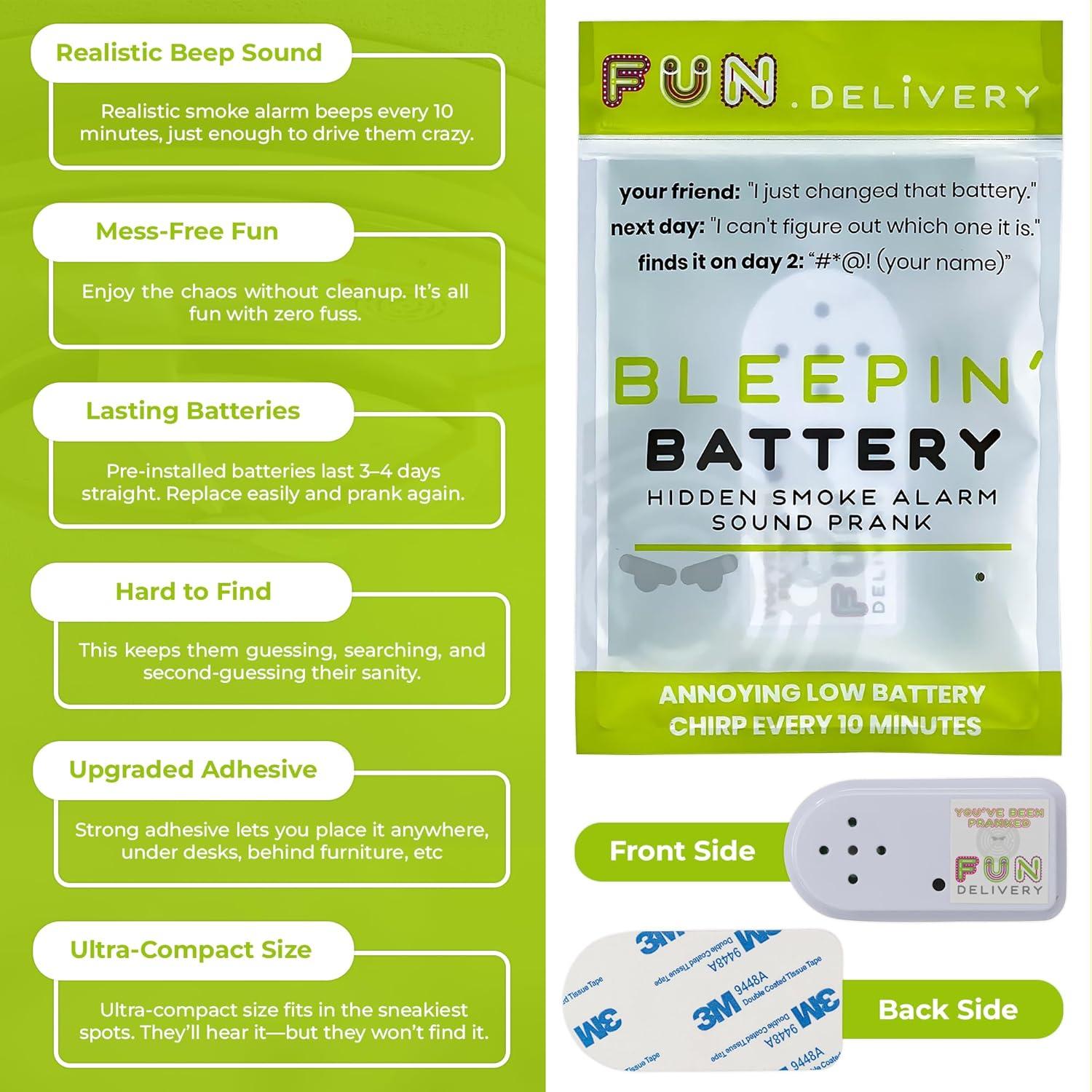 Dispositivo de Sonido de Alarma de Humo FUN delivery FUNBBA