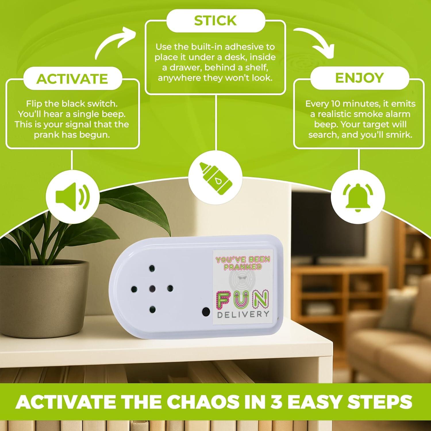 Dispositivo de Sonido de Alarma de Humo FUN delivery FUNBBA