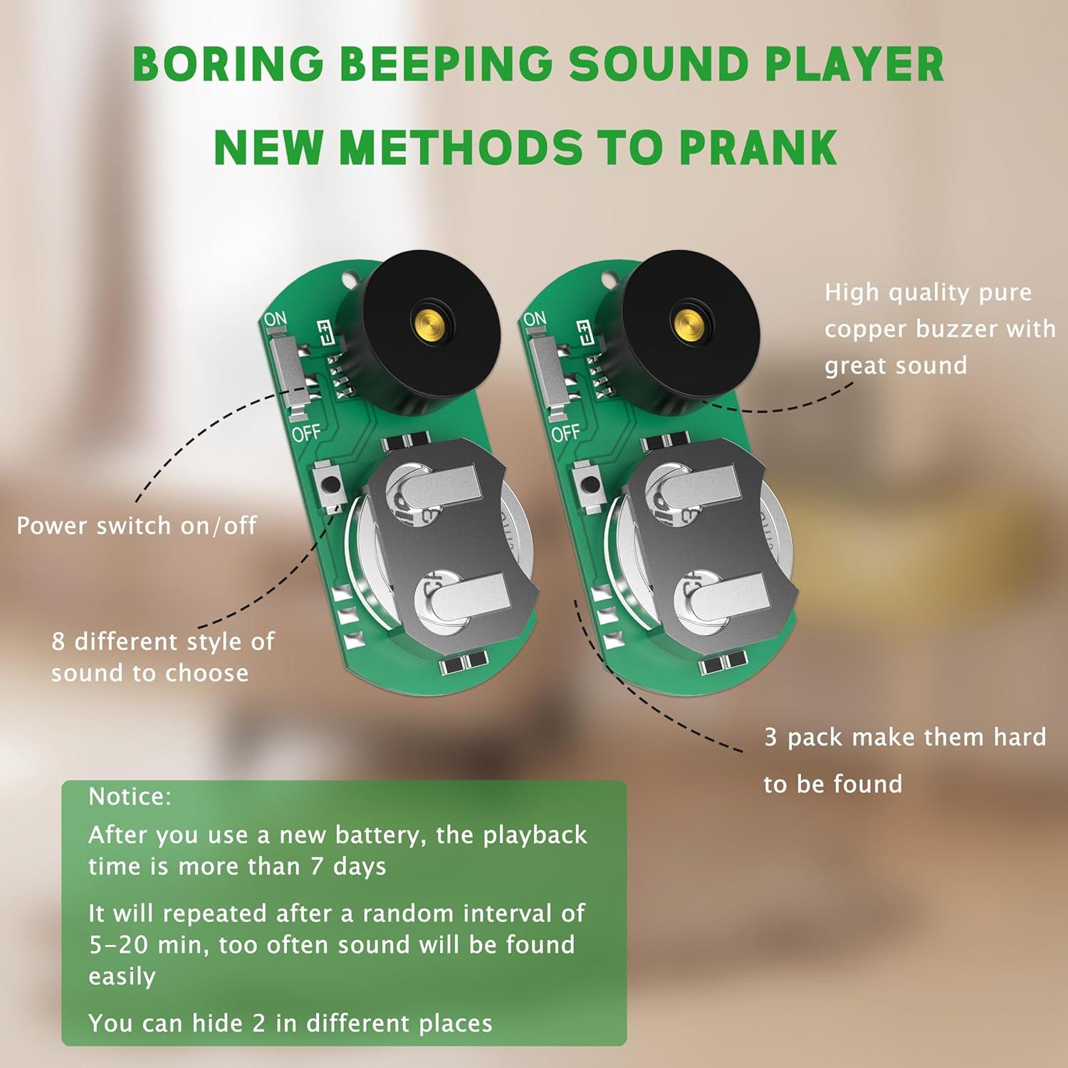 Paquete de 3 Hacedores de Ruido Ocultos Acessorz - Broma Práctica