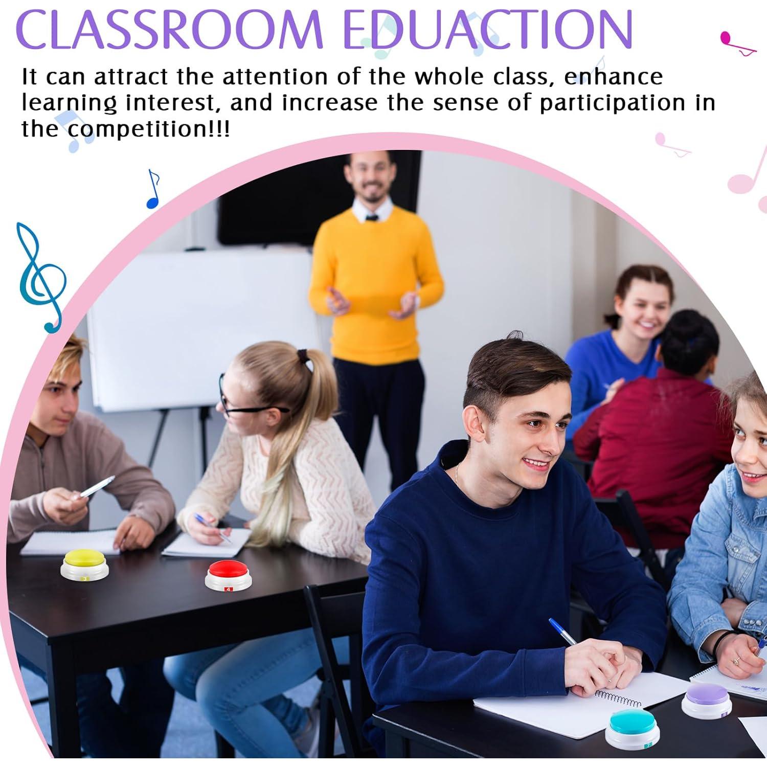 Botones de Grabación Xuhal 8 Pcs para Juegos y Enseñanza