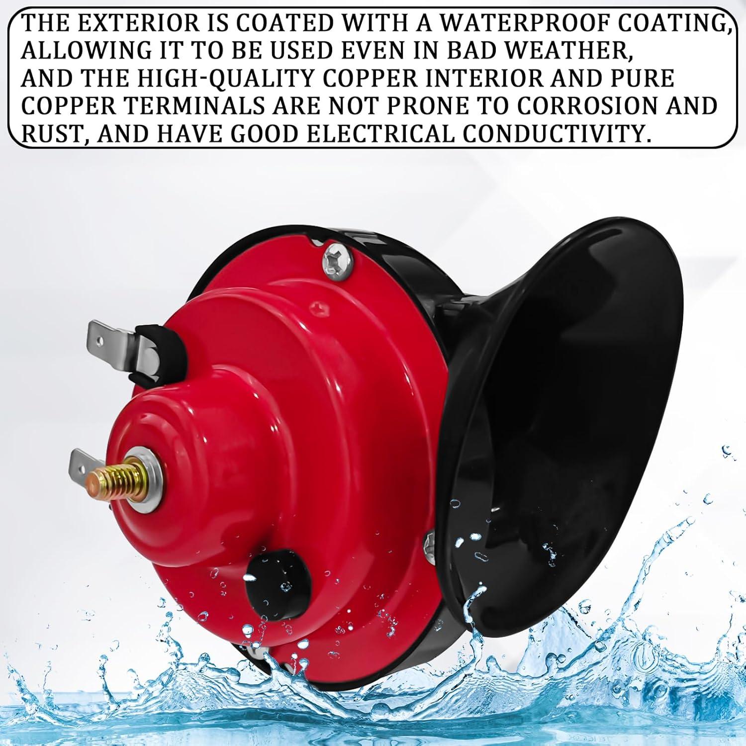 Bocina de Aire Eléctrica QKYS 300DB 12V a Prueba de Agua