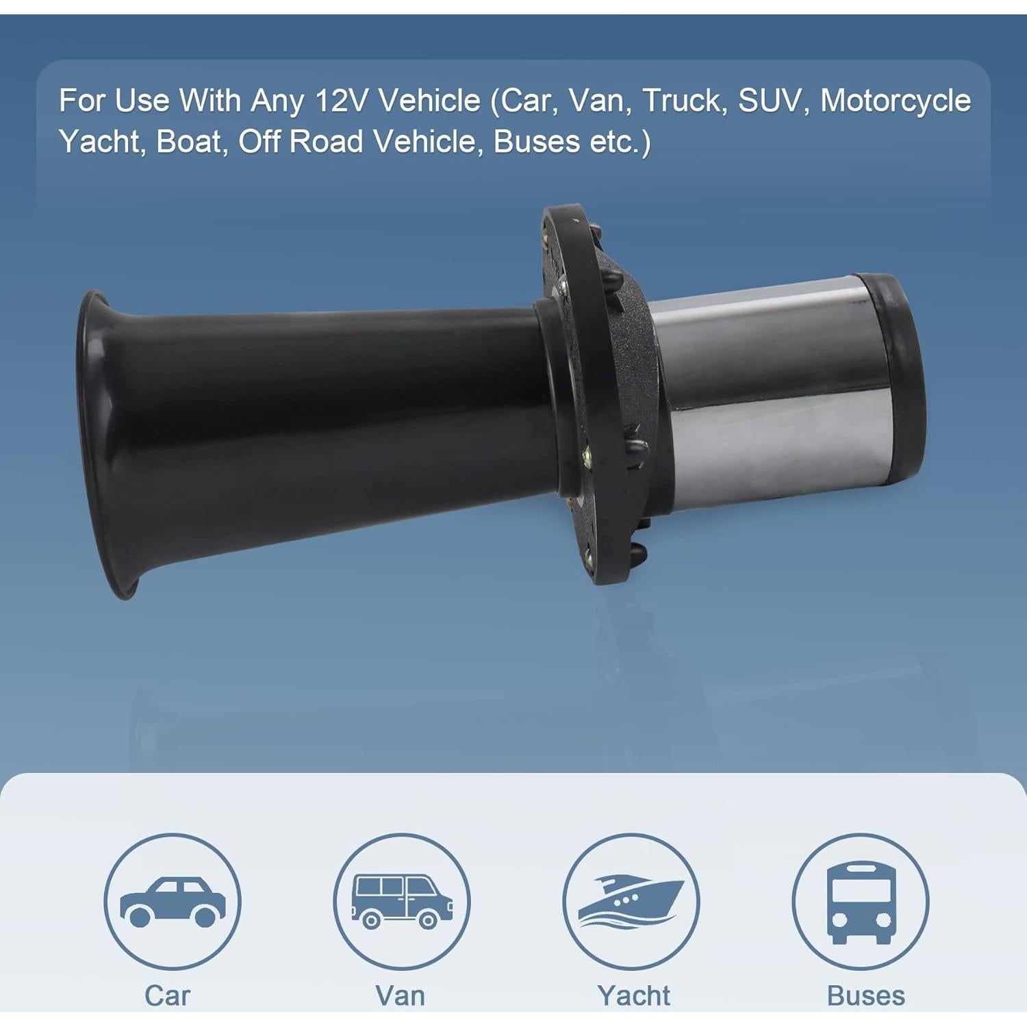 Claxon Antiguo AHOOGA JDMSPEED 12V 110DB Estilo Vintage