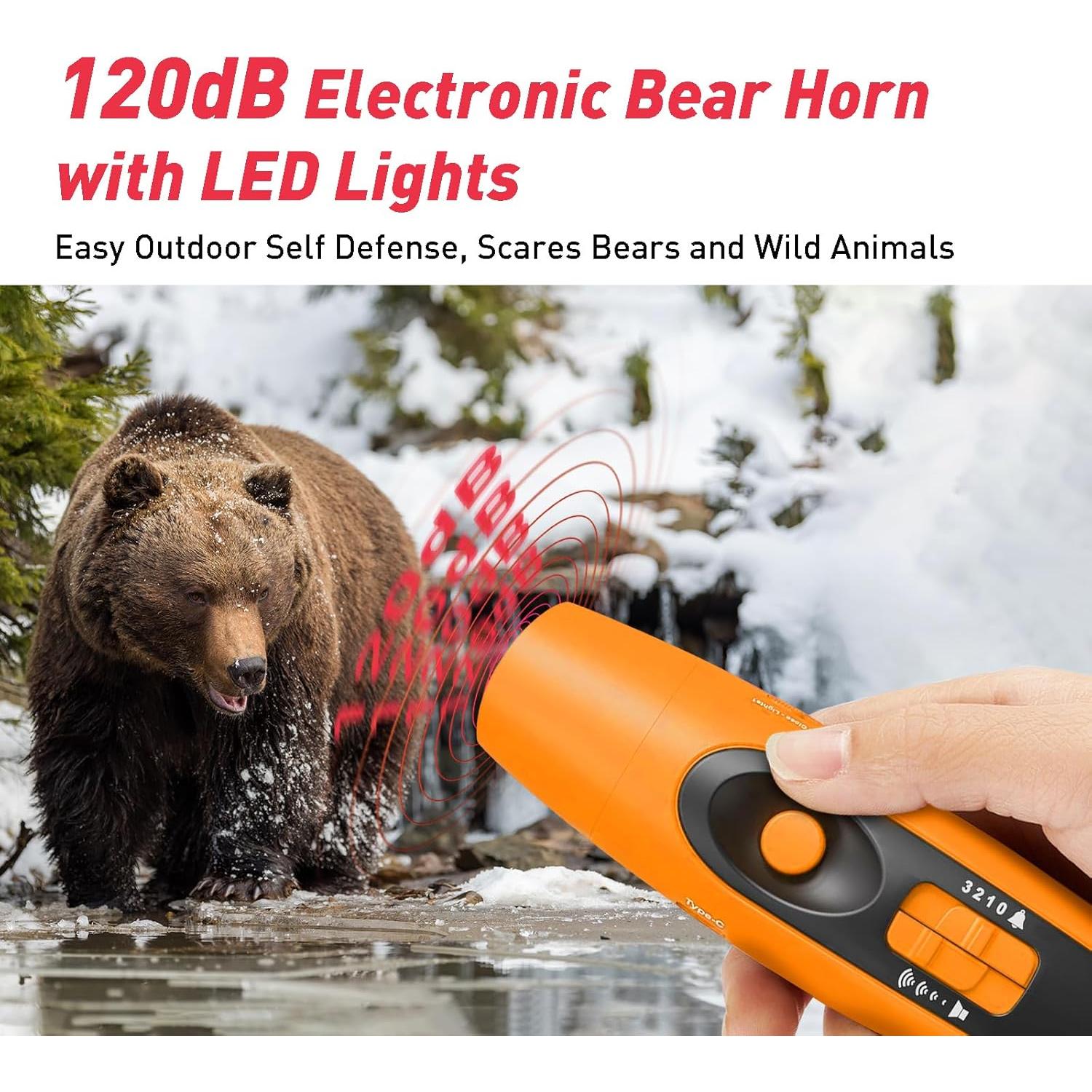 Bocina Recargable StarWorld RBH 120dB con Luz LED Naranja