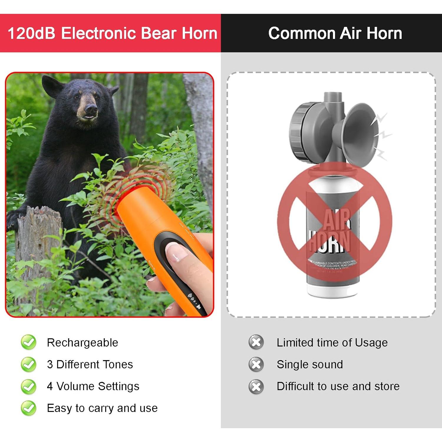 Bocina Recargable StarWorld RBH 120dB con Luz LED Naranja