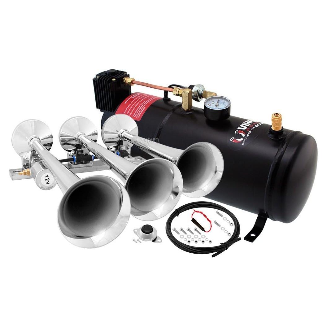 Kit de Bocinas de Tren Vixen Horns 3 Trompetas 150 PSI