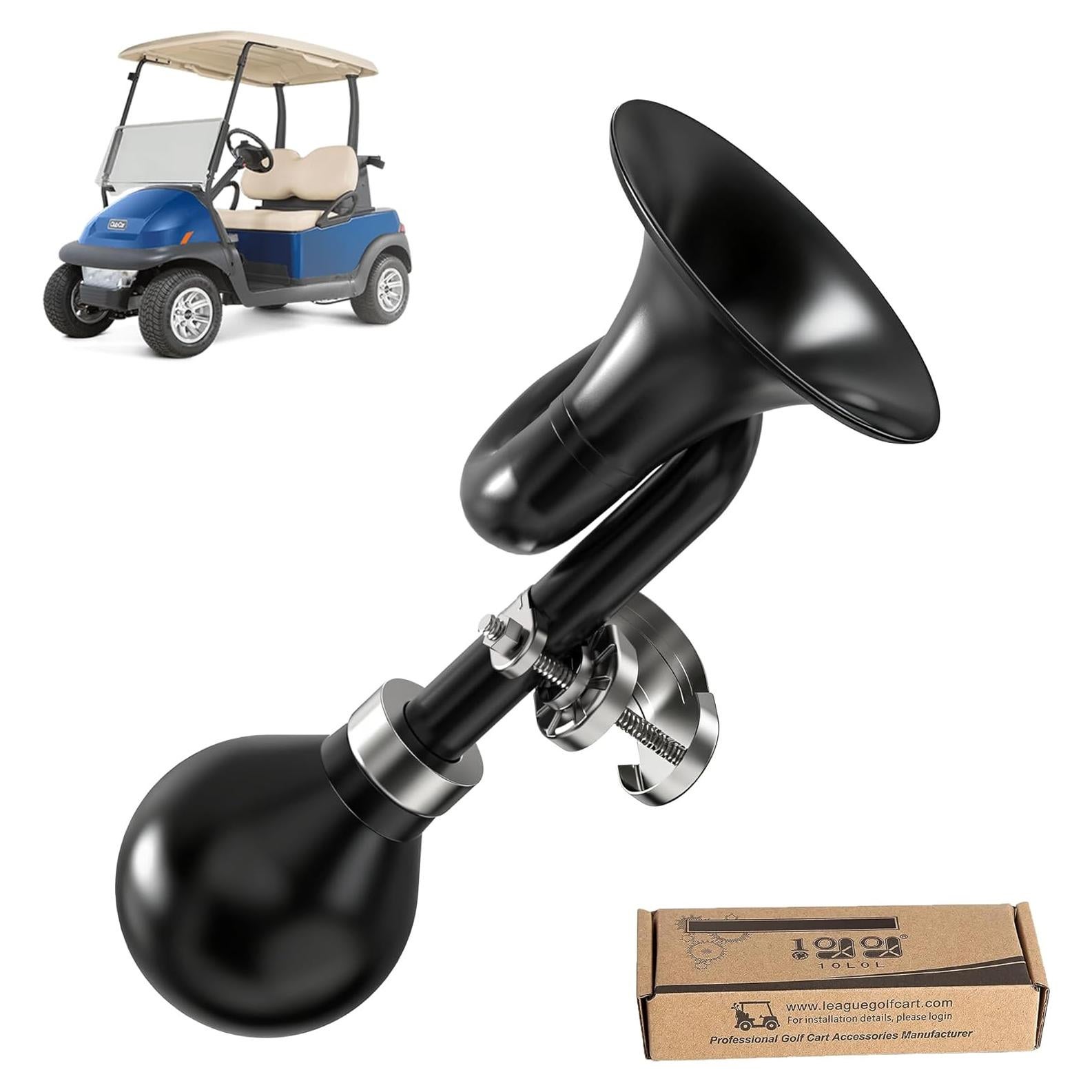 Claxon Retro 10L0L para Carrito de Golf y Bicicleta - Negro