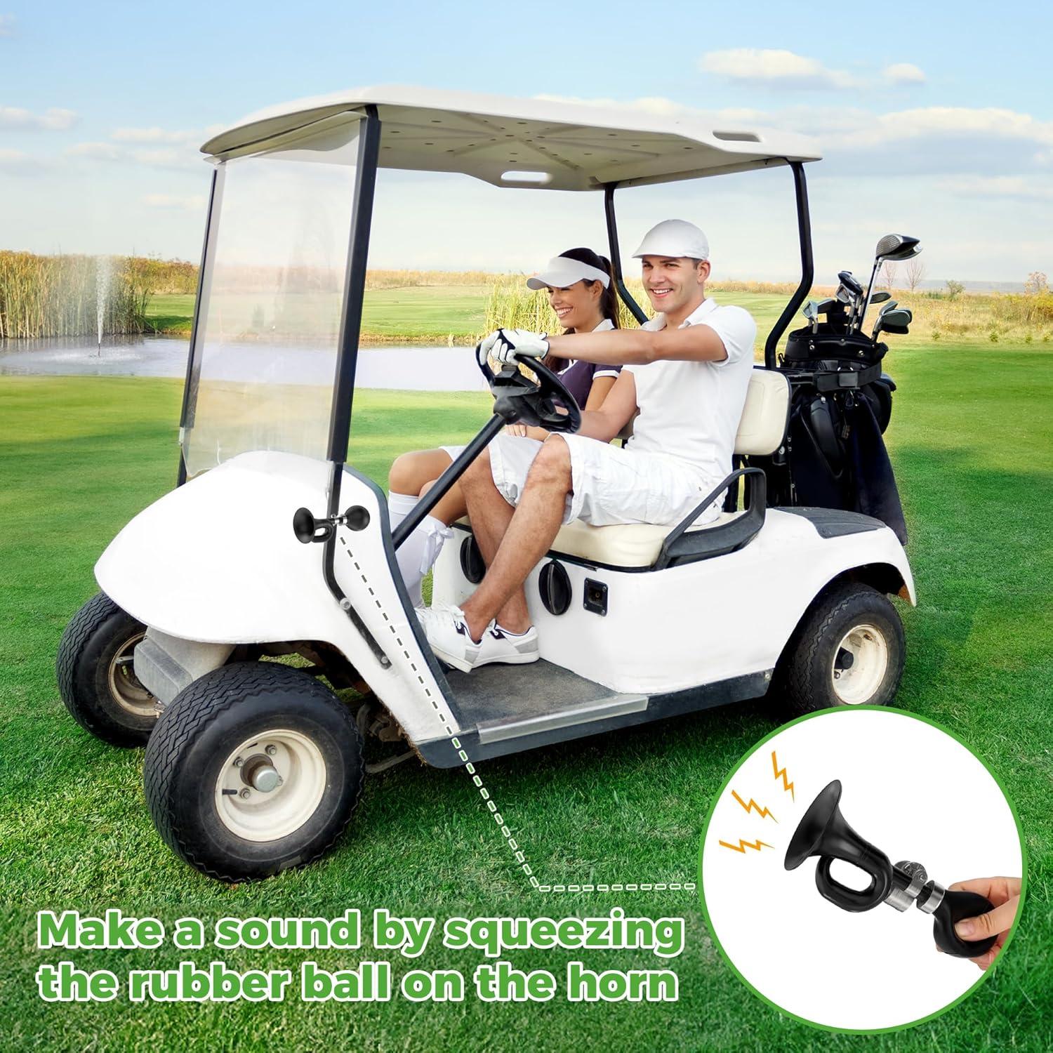 Claxon Retro 10L0L para Carrito de Golf y Bicicleta - Negro