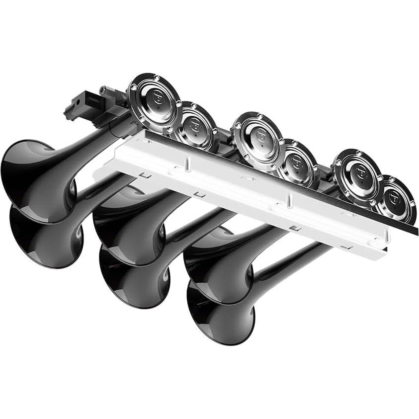 Claxon Musical BASURI Baby Shark 2.0 130 dB 12/24V 6 Tubos