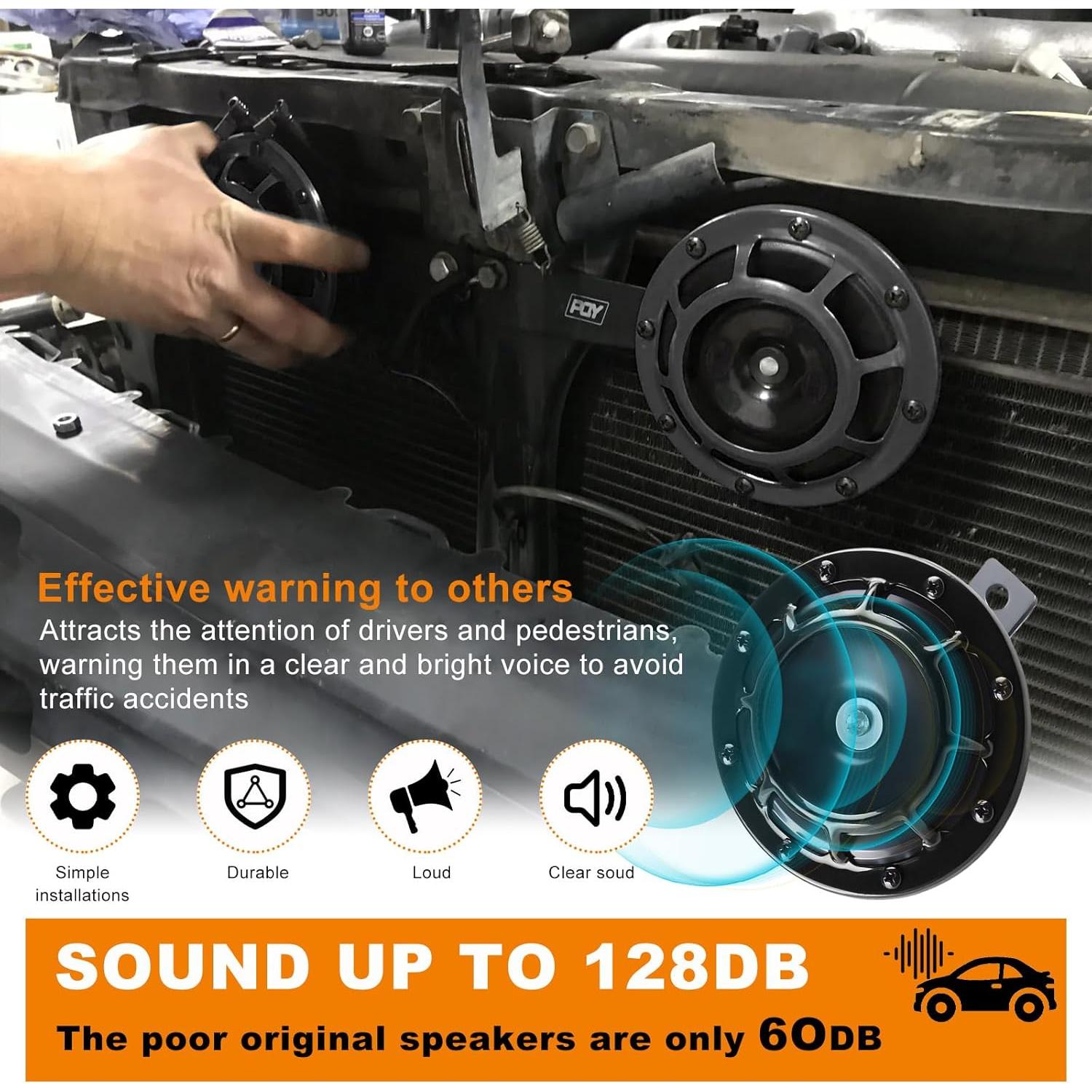 Kit de bocinas de coche Gasedin Super Tone 12V 30W 118dB