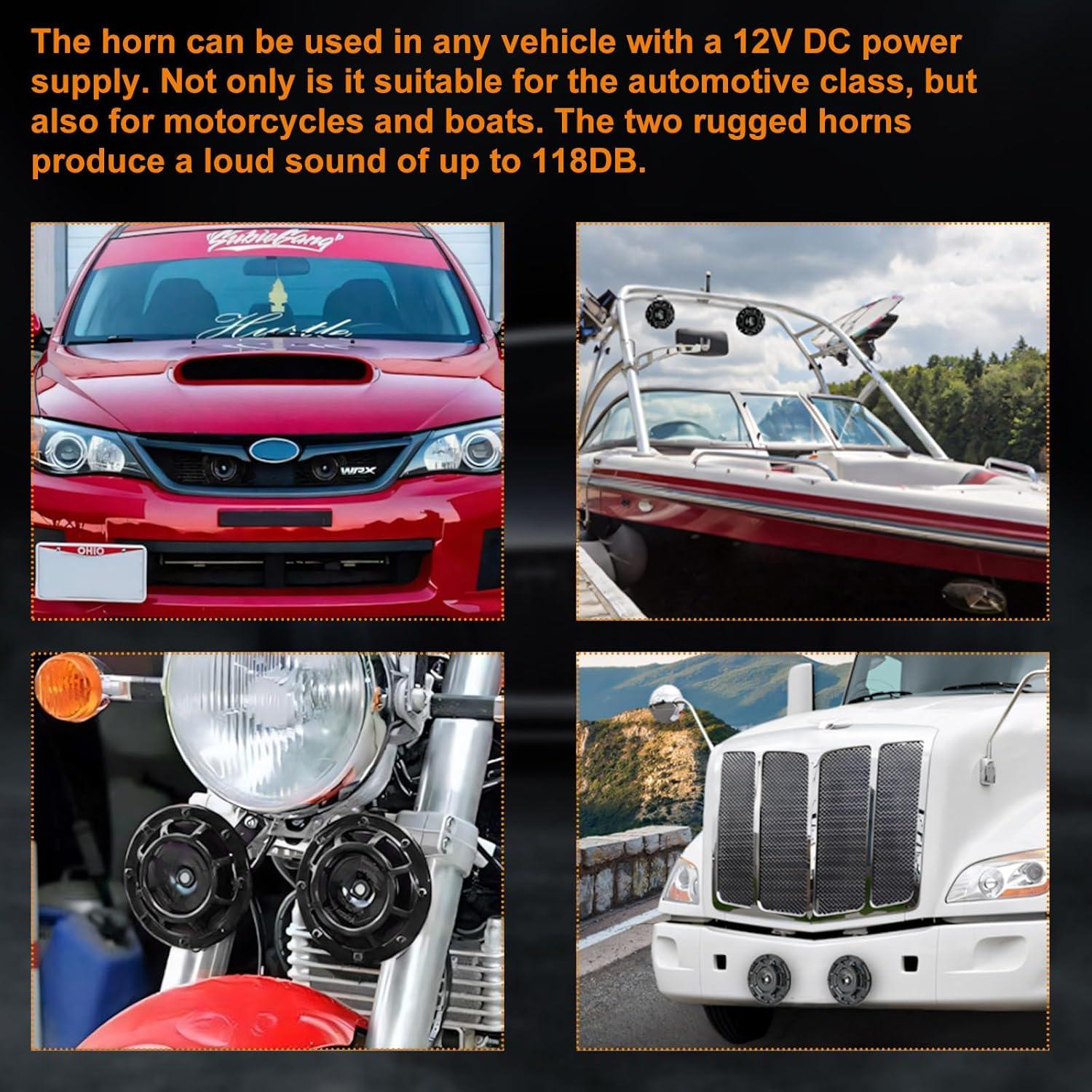 Kit de bocinas de coche Gasedin Super Tone 12V 30W 118dB